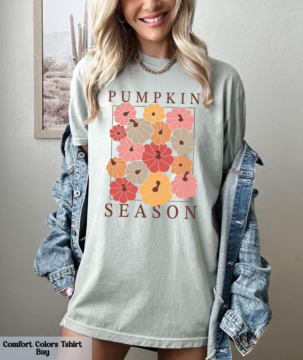 Comfort Colors Pumpkin Season Shirt, Happy Thanksgiving Shirt, Cozy Pumpkin Shirt, Fall Vibes Tee, Autumn Family Shirt, Pumpkin Spice Tee