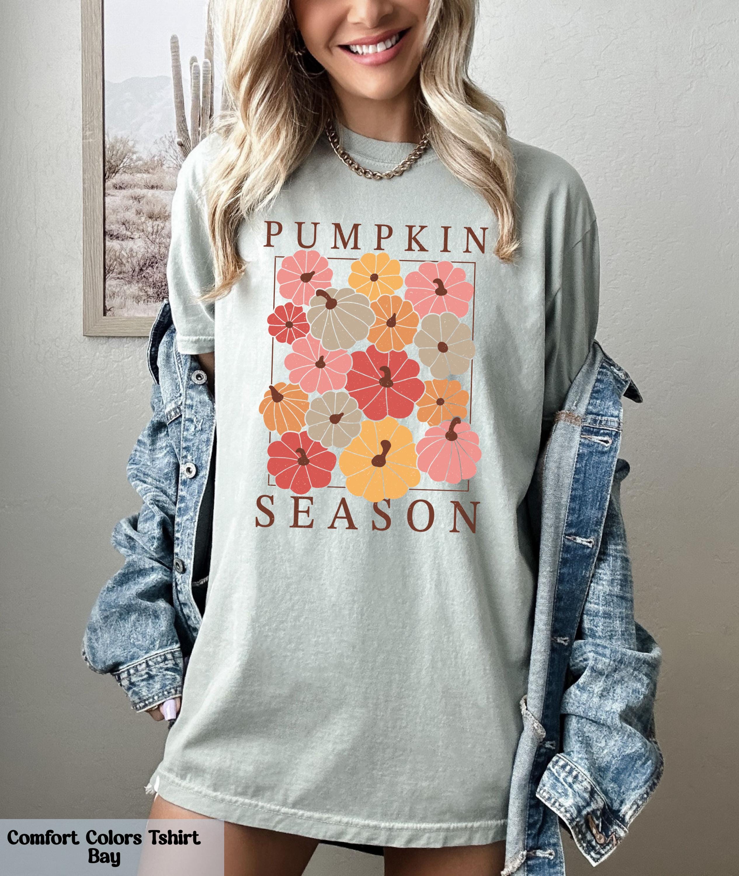 Comfort Colors Pumpkin Season Shirt, Happy Thanksgiving Shirt, Cozy Pumpkin Shirt, Fall Vibes Tee, Autumn Family Shirt, Pumpkin Spice Tee