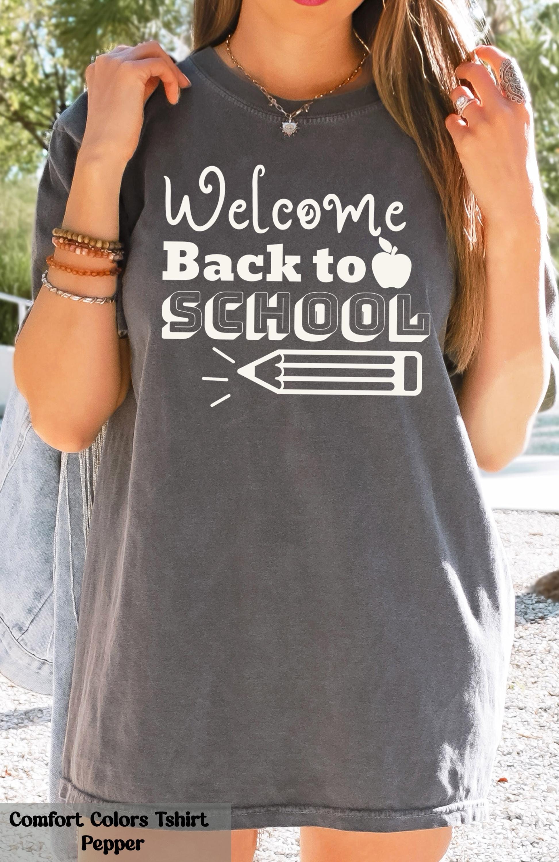 Comfort Colors® Welcome Back to School Shirt, Teacher Gift,  Elementary Teacher Shirt, First Day Of School Tee, Teacher Squad Shirt