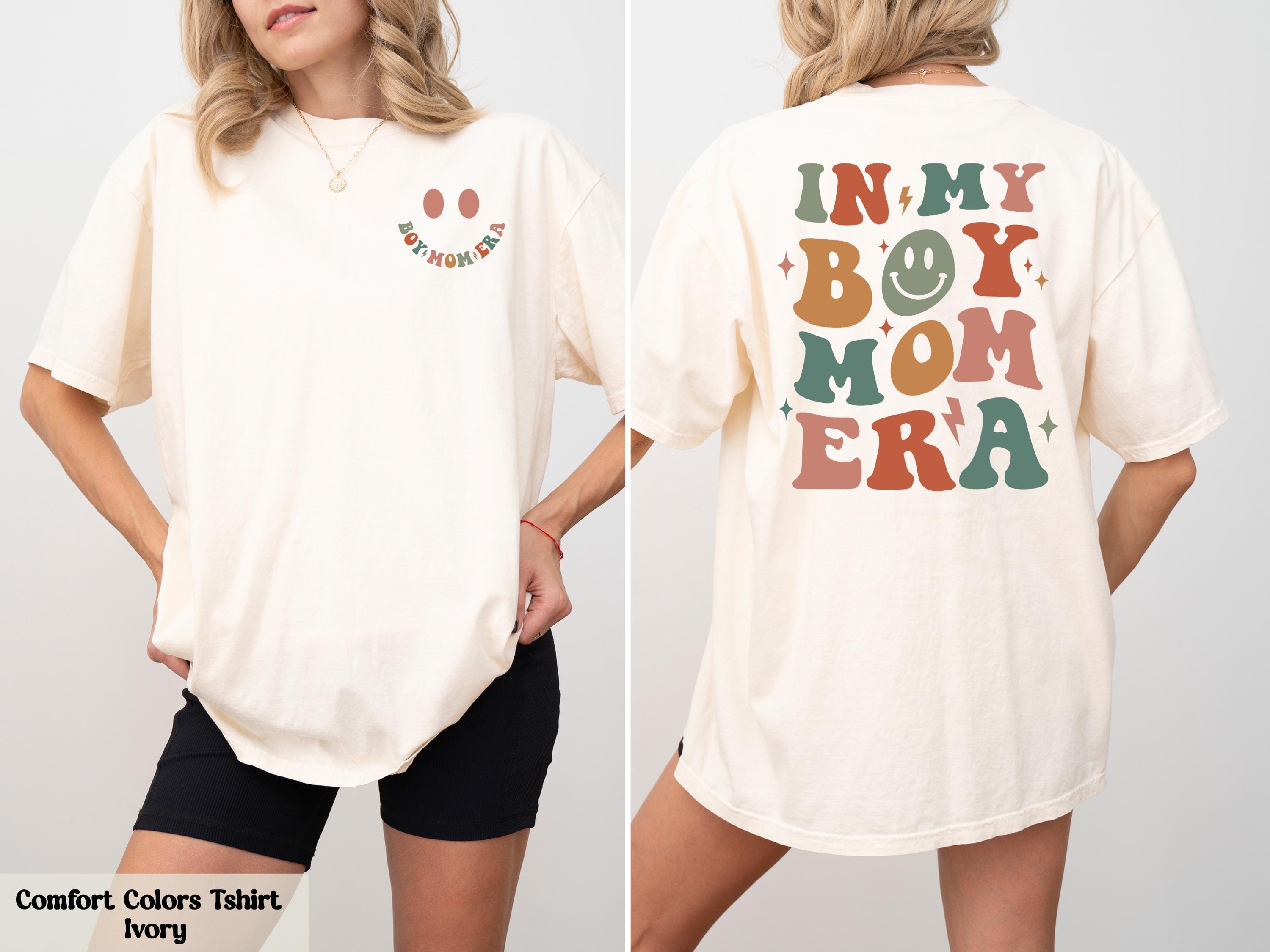 Comfort Colors In My Boy Mom Era Shirt, Boy Mama Club Tee, Trendy Cozy Mom Shirt, Shirt for Boy Mom, Mom of Boys Shirt,  Boy Mom Era Shirt