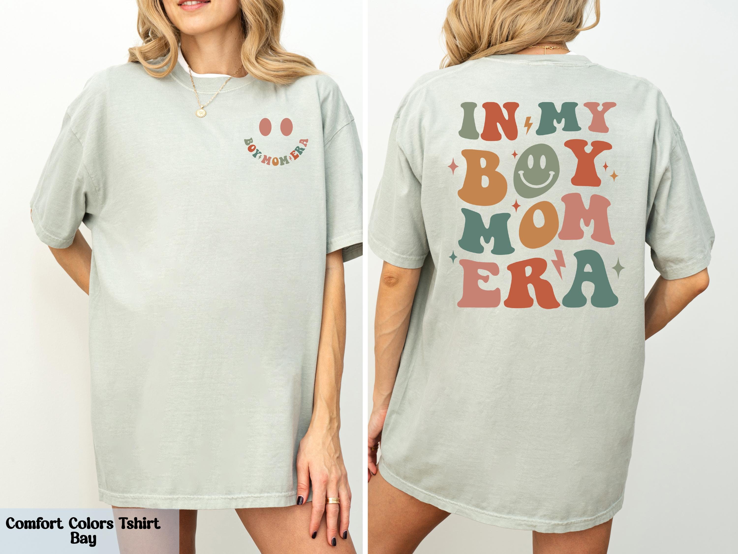 Comfort Colors In My Boy Mom Era Shirt, Boy Mama Club Tee, Trendy Cozy Mom Shirt, Shirt for Boy Mom, Mom of Boys Shirt,  Boy Mom Era Shirt