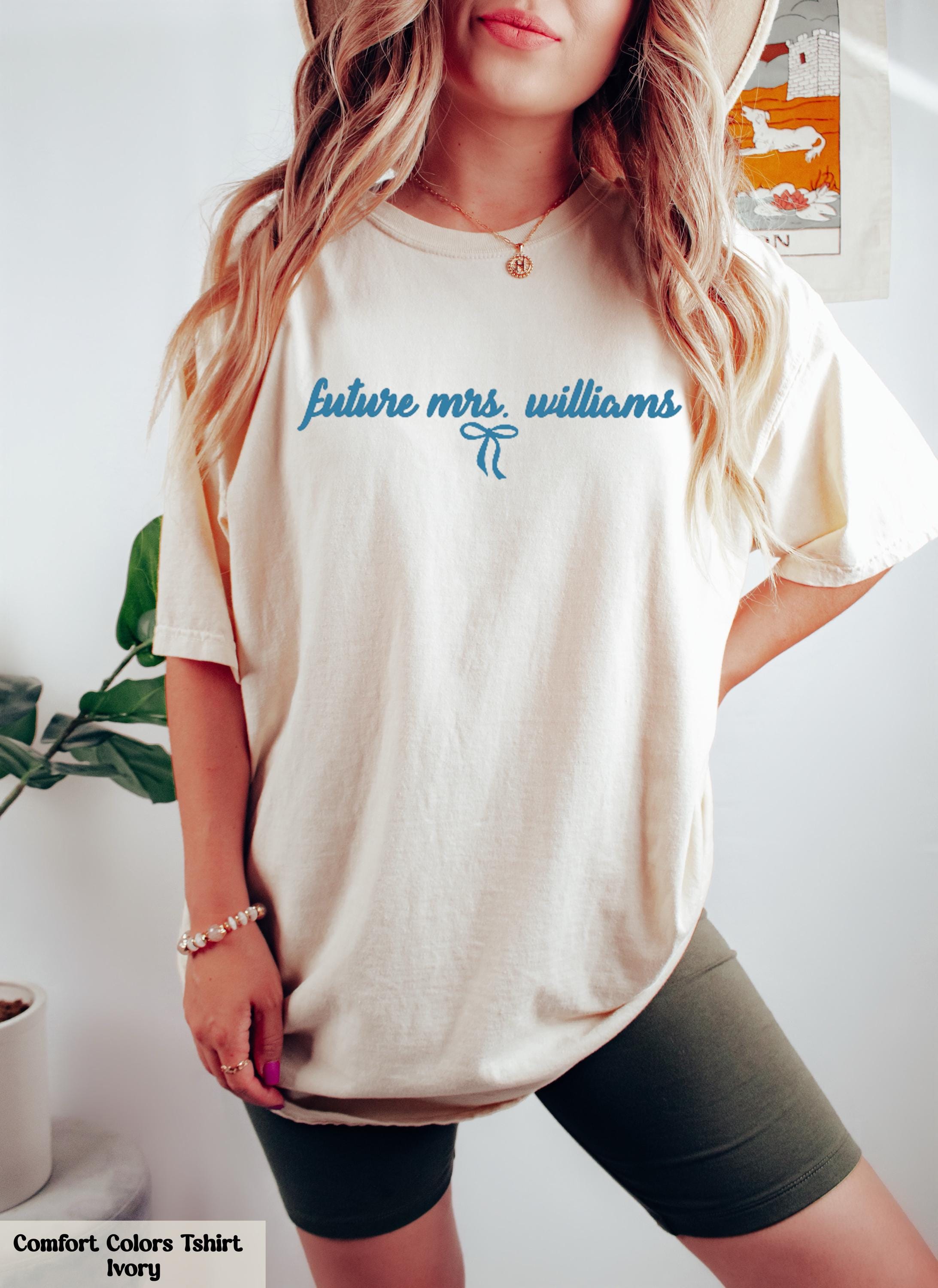 Comfort Colors® Custom Future Mrs. Shirt, Engagement Outfit, Coquette Bachelorette Party T-Shirt, Personalized Fiancee Shirt Gift for Her
