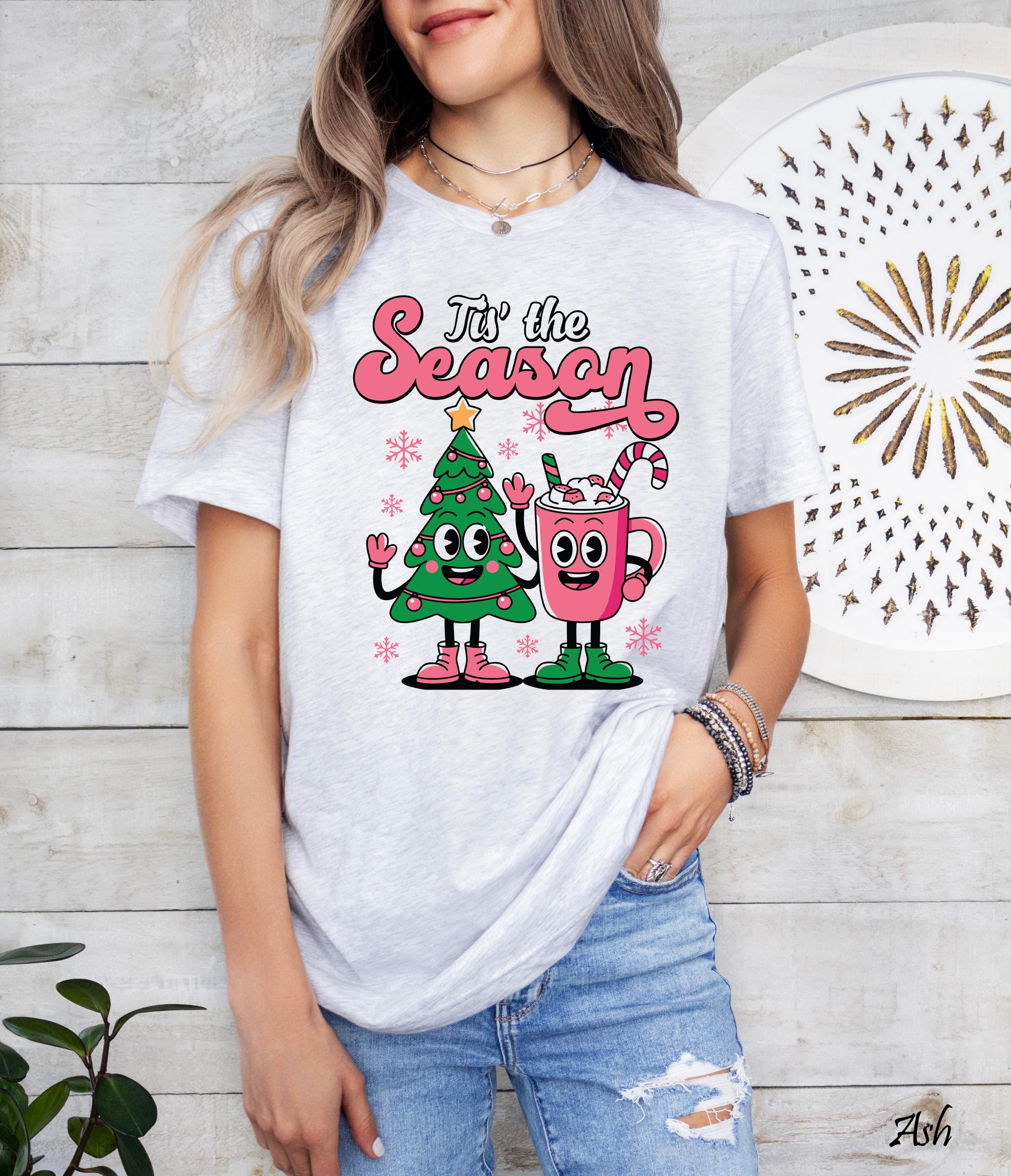 Retro Tis The Season Christmas Shirt, Merry Christmas Shirt, Family Christmas Shirt, Cute Christmas Shirt, Winter Holiday Gift, Xmas Tee