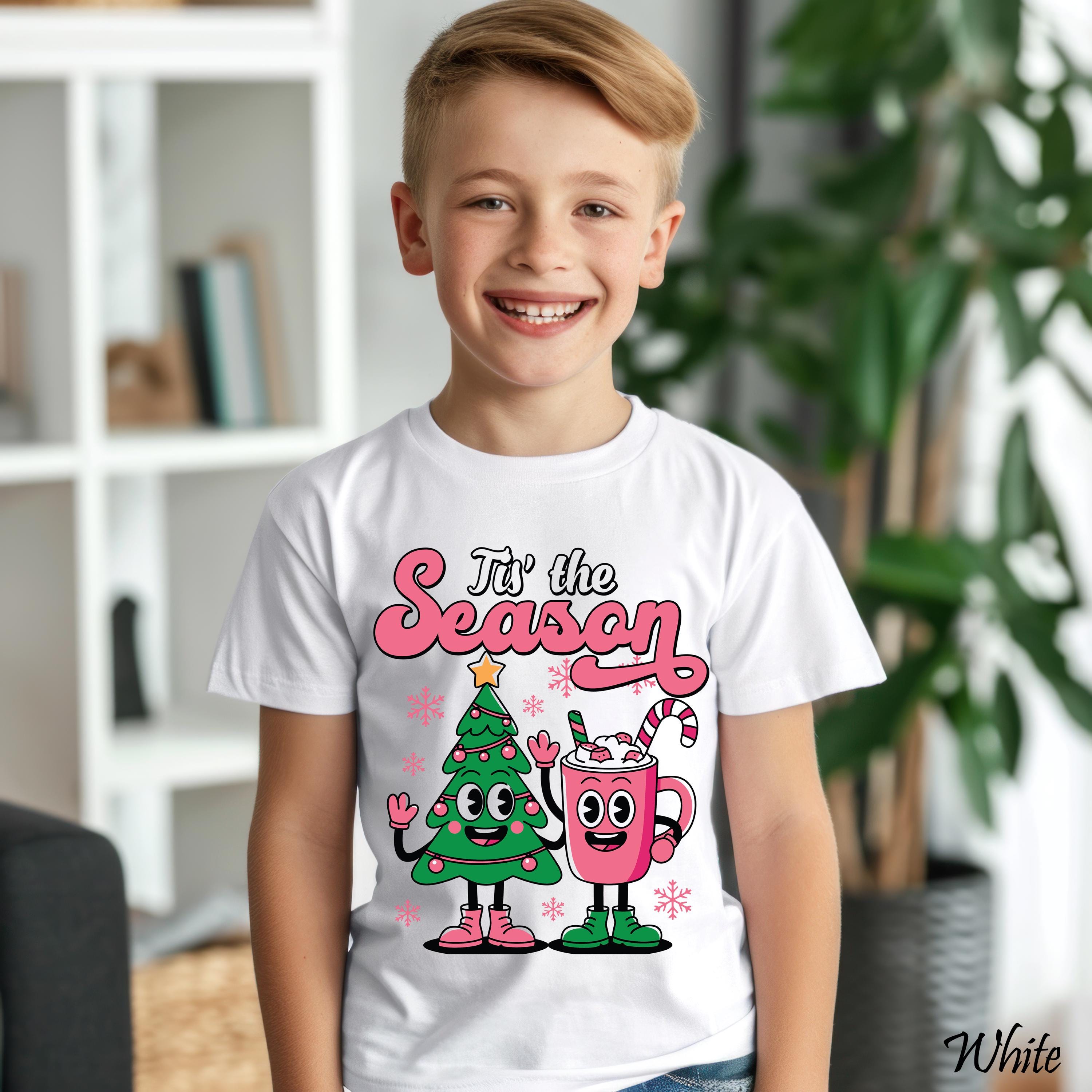 Retro Tis The Season Christmas Shirt, Merry Christmas Shirt, Family Christmas Shirt, Cute Christmas Shirt, Winter Holiday Gift, Xmas Tee