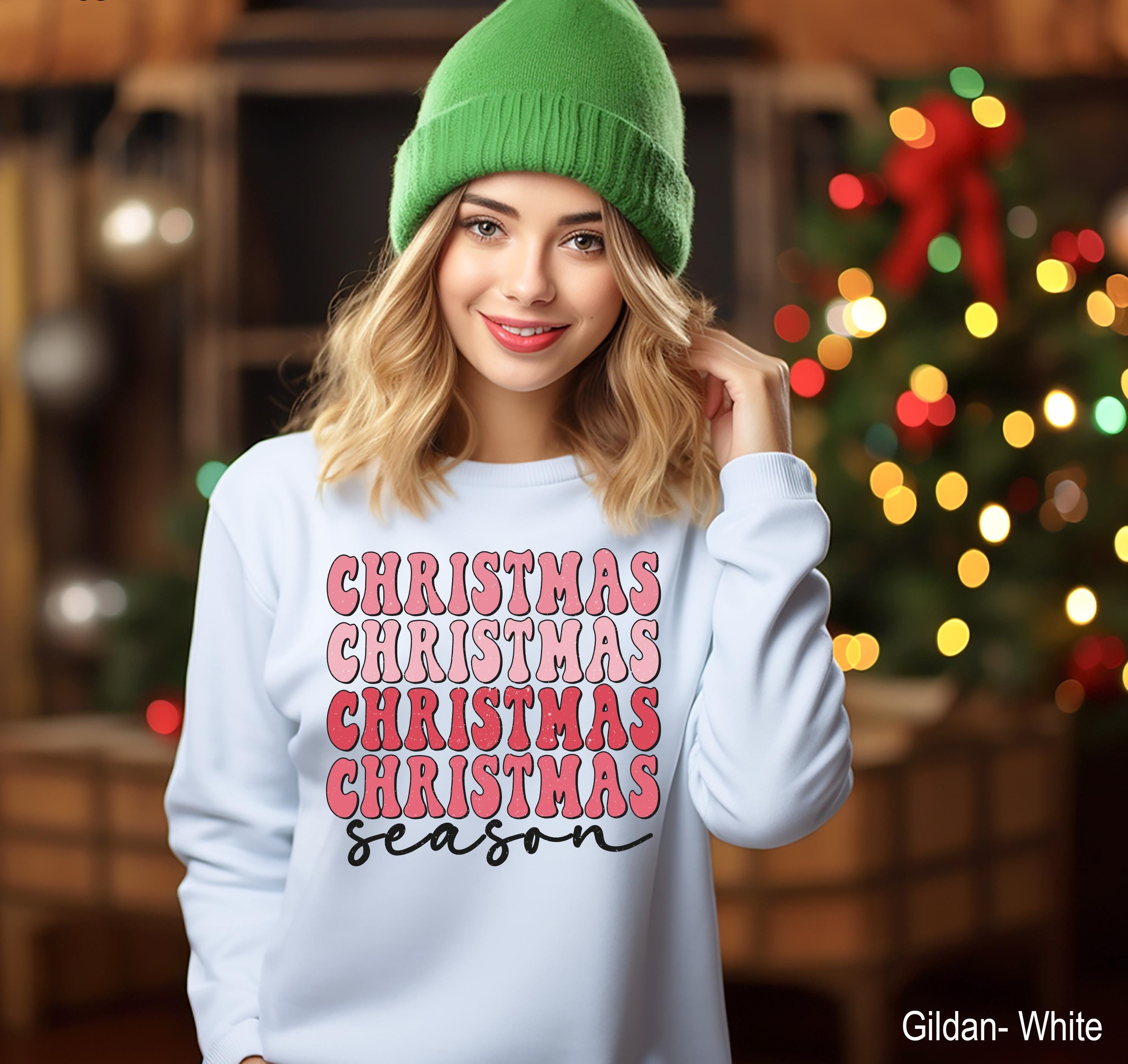 Christmas Season Sweatshirt, Merry Christmas Sweatshirt, Holiday Crewneck, Christmas Sweatshirts for Women, Christmas Gift for Women