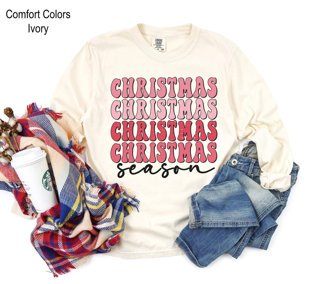 Christmas Season Sweatshirt, Merry Christmas Sweatshirt, Holiday Crewneck, Christmas Sweatshirts for Women, Christmas Gift for Women