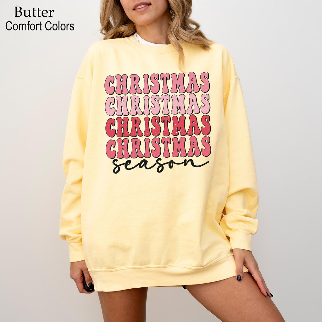 Christmas Season Sweatshirt, Merry Christmas Sweatshirt, Holiday Crewneck, Christmas Sweatshirts for Women, Christmas Gift for Women