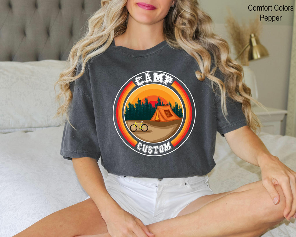 Custom Camp Shirt, Family Camping Trip T-Shirt, Personalized Camping Tee, Mountain Adventure Shirt, Outdoor Shirt, Customized Camp Tee