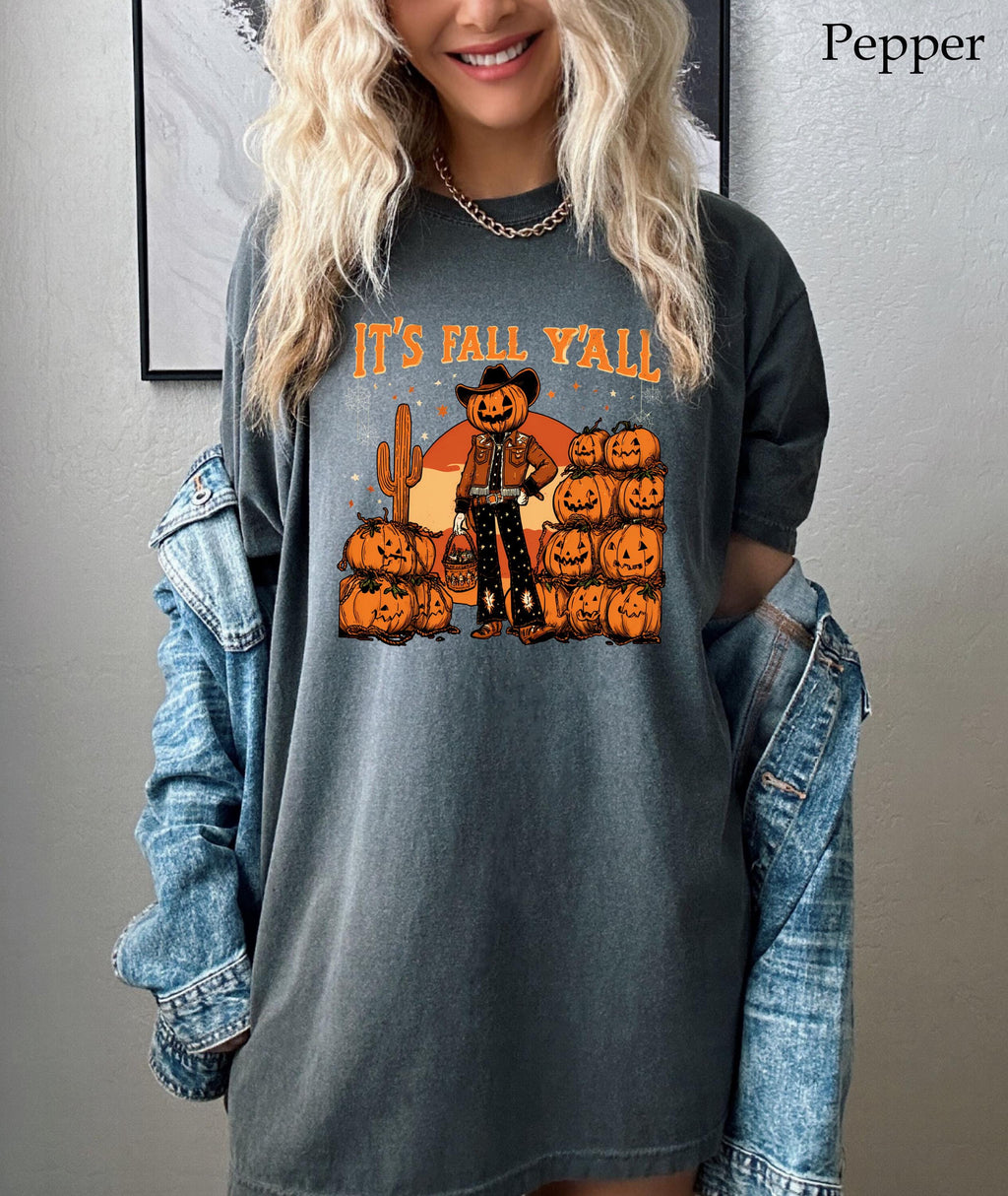 Its Fall Yall Shirt, Thanksgiving Shirt, Fall Pumpkin Shirt, Country Pumpkin Shirt, Western Fall Shirt, Autumn Shirt, Western Pumpkin Tee