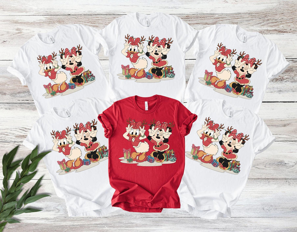 Cartoon Mickey and Friends Christmas Party 2026 Shirt, Disney Trip shirt, Disney Family Vacation Shirt, Disney Family Matching Shirt