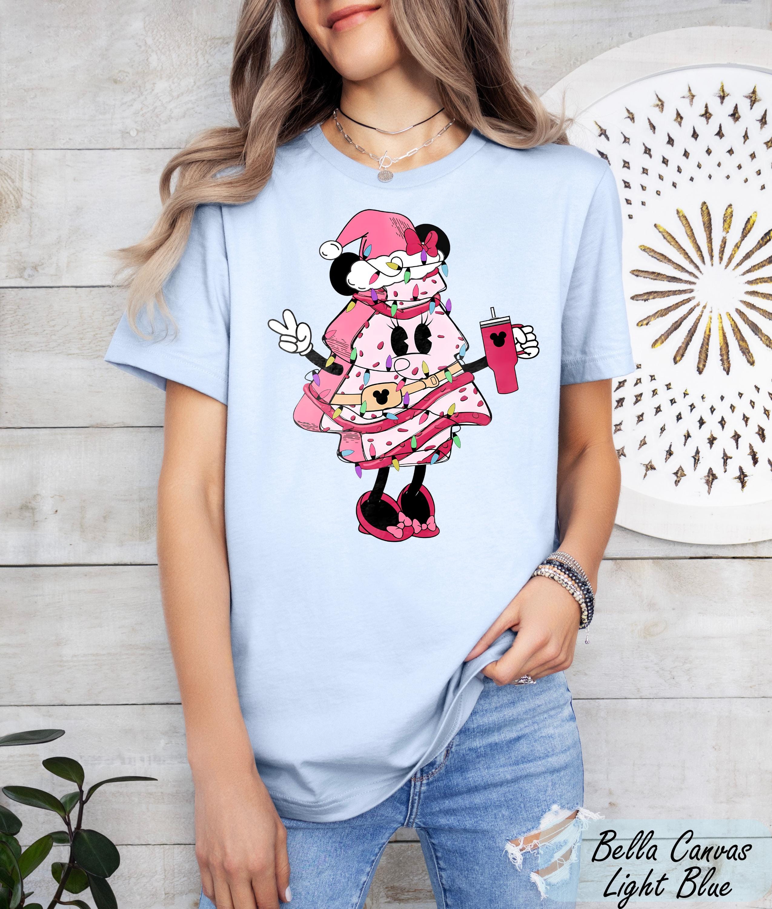 Vintage Disney Christmas Tree Cake Shirt, Disney Holiday Trip Tees, Disney Mickey Minnie Xmas Shirt, Mickey's Very Merry Christmas Party Tee