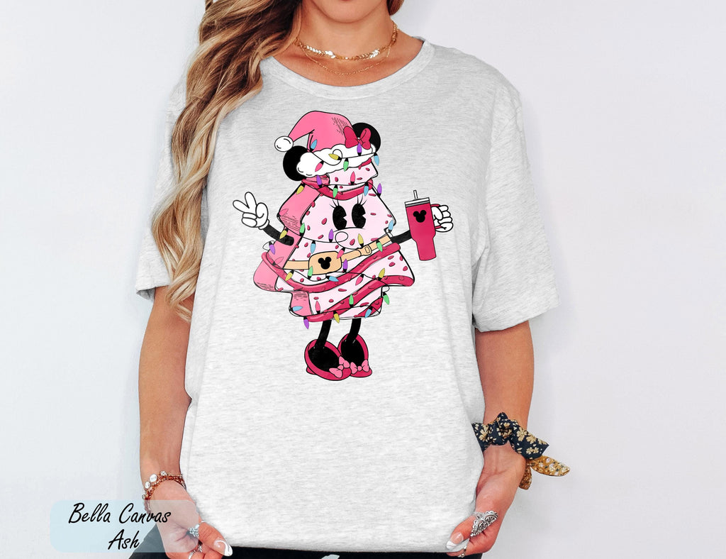 Vintage Disney Christmas Tree Cake Shirt, Disney Holiday Trip Tees, Disney Mickey Minnie Xmas Shirt, Mickey's Very Merry Christmas Party Tee