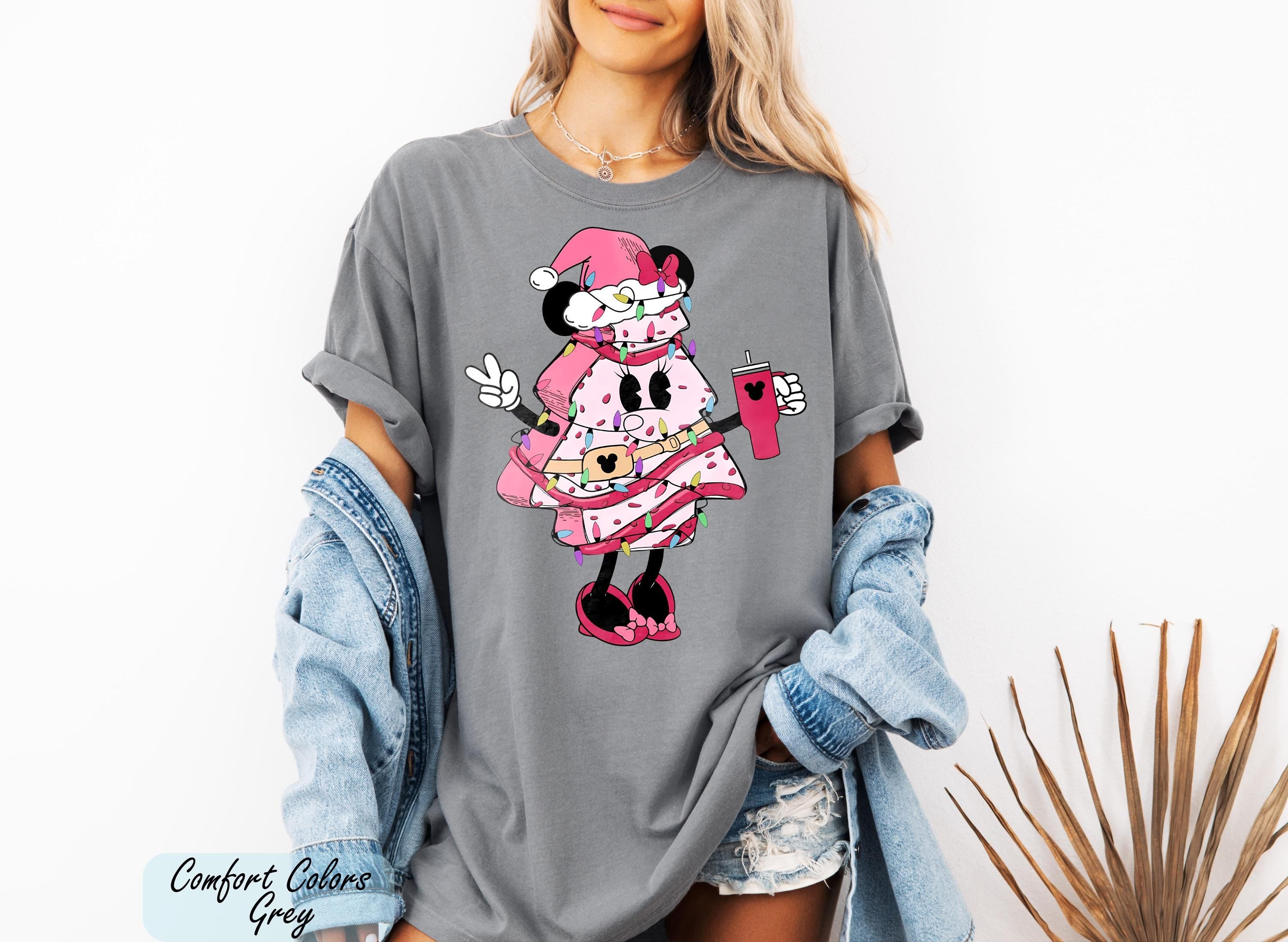 Vintage Disney Christmas Tree Cake Shirt, Disney Holiday Trip Tees, Disney Mickey Minnie Xmas Shirt, Mickey's Very Merry Christmas Party Tee