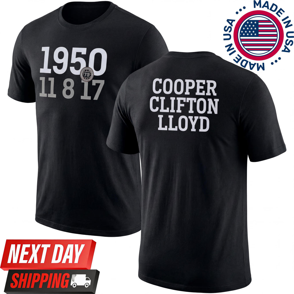 Cooper Clifton Lloyd Pioneers Shirt Hoodie, Historic Basketball Legends Tee, Trend Unisex  T-Shirt, Game Day Shirt, Basketball Y2k Rap Tee