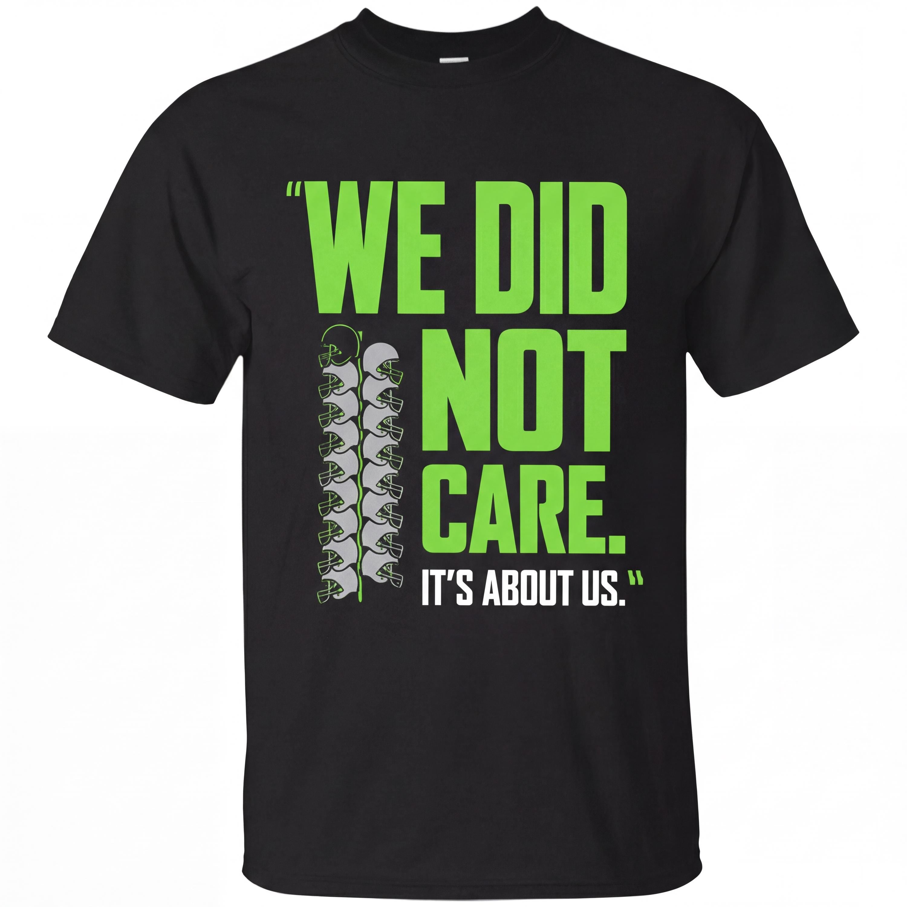We did not care it is about us Hoodie for Seattle fans, Vintage Seattle Football Sweatshirt, Game Day Shirt, Football Y2k Rap Tee