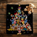 Disney All Characters Blanket, Magical Walt Disney Blanket, Mickey Minnie Blankets, Disneyland Blanket, Magical Castle Throw, Nursery Gift