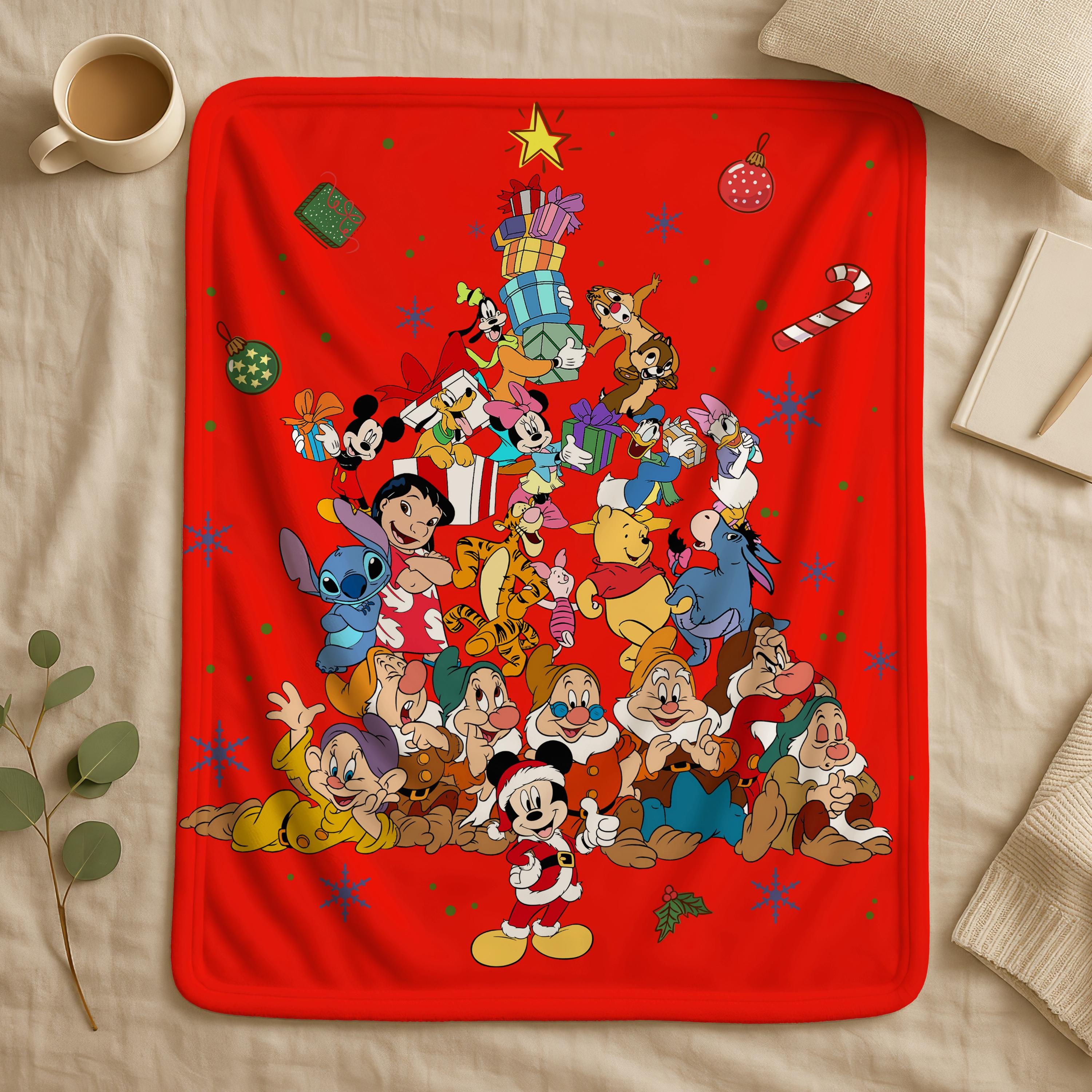 Disney All Characters Blanket, Magical Walt Disney Blanket, Mickey Minnie Blankets, Disneyland Blanket, Magical Castle Throw, Nursery Gift