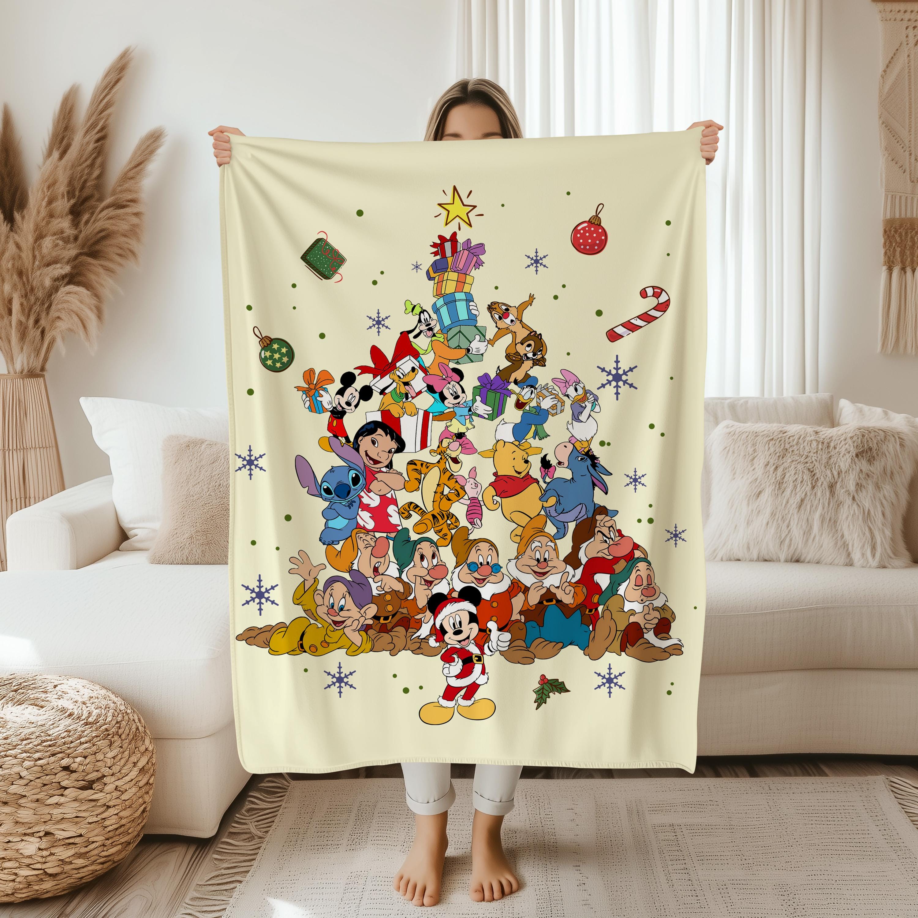 Disney All Characters Blanket, Magical Walt Disney Blanket, Mickey Minnie Blankets, Disneyland Blanket, Magical Castle Throw, Nursery Gift