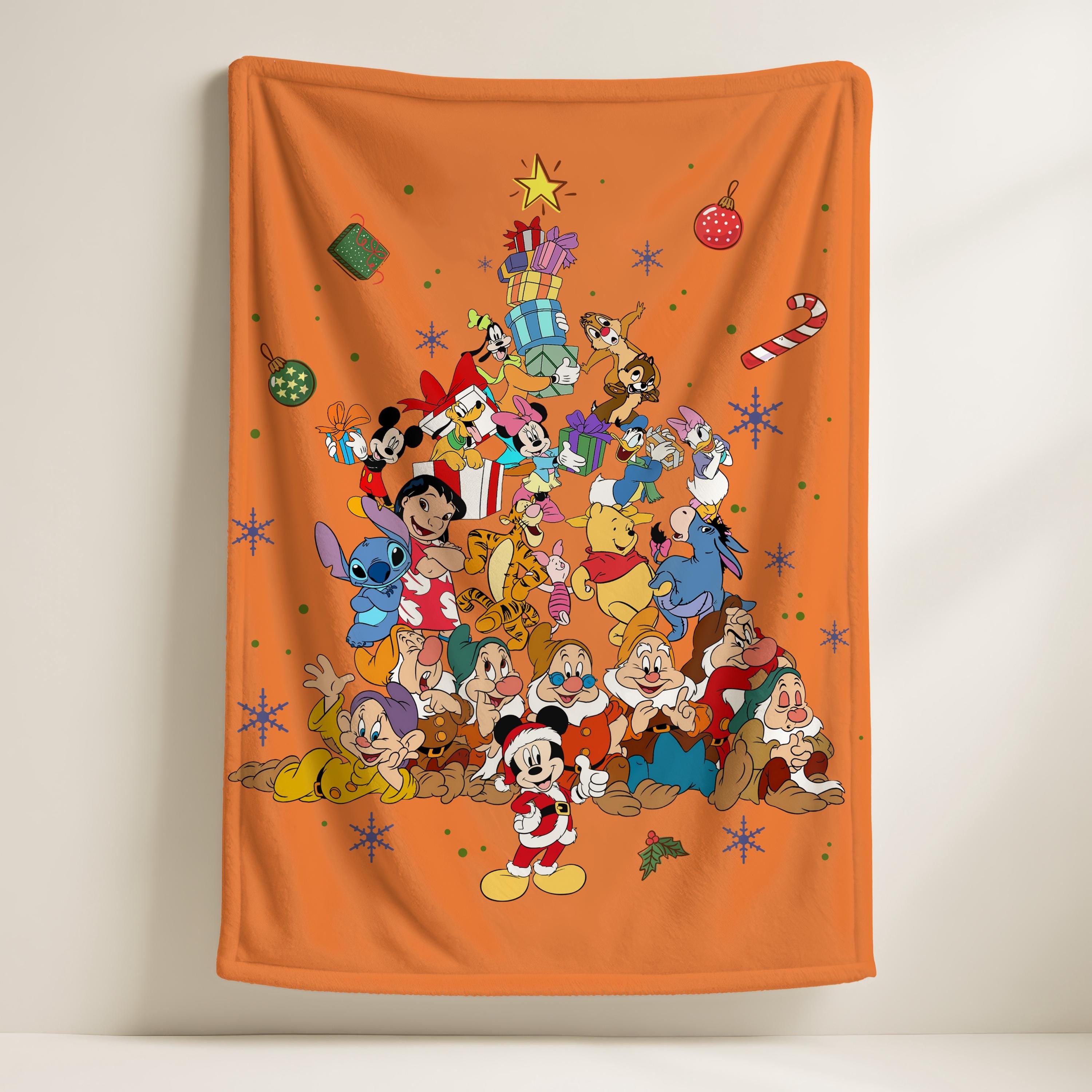 Disney All Characters Blanket, Magical Walt Disney Blanket, Mickey Minnie Blankets, Disneyland Blanket, Magical Castle Throw, Nursery Gift