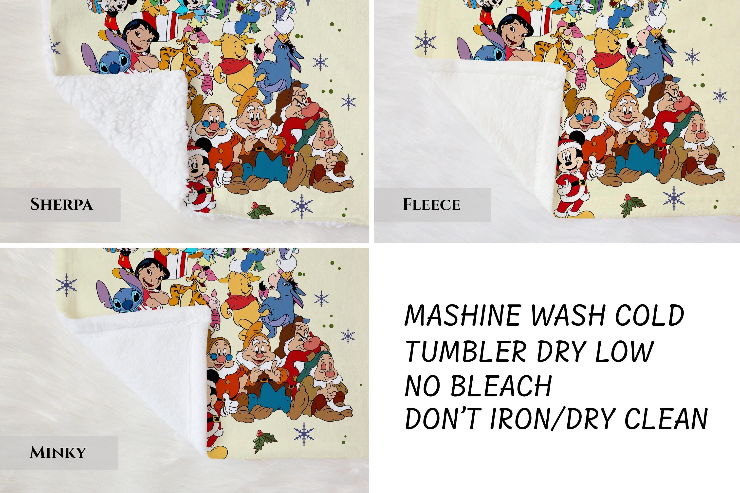Disney All Characters Blanket, Magical Walt Disney Blanket, Mickey Minnie Blankets, Disneyland Blanket, Magical Castle Throw, Nursery Gift