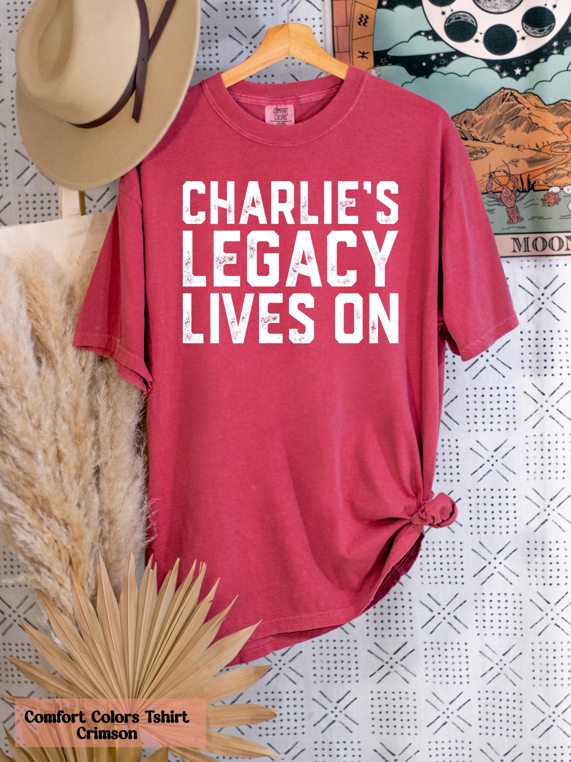 Comfort Colors®  Charlie's Legacy Lives On Shirt, Justice For Charlie Kirk, Memory of Charlie Tee, Faith-Based Unisex Tee, Human Rights Tee