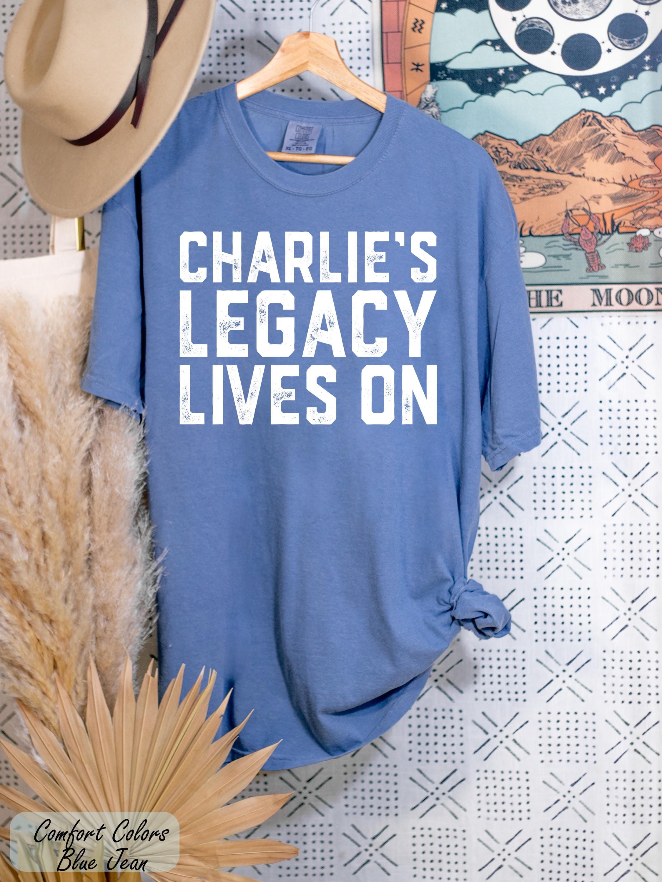 Comfort Colors®  Charlie's Legacy Lives On Shirt, Justice For Charlie Kirk, Memory of Charlie Tee, Faith-Based Unisex Tee, Human Rights Tee