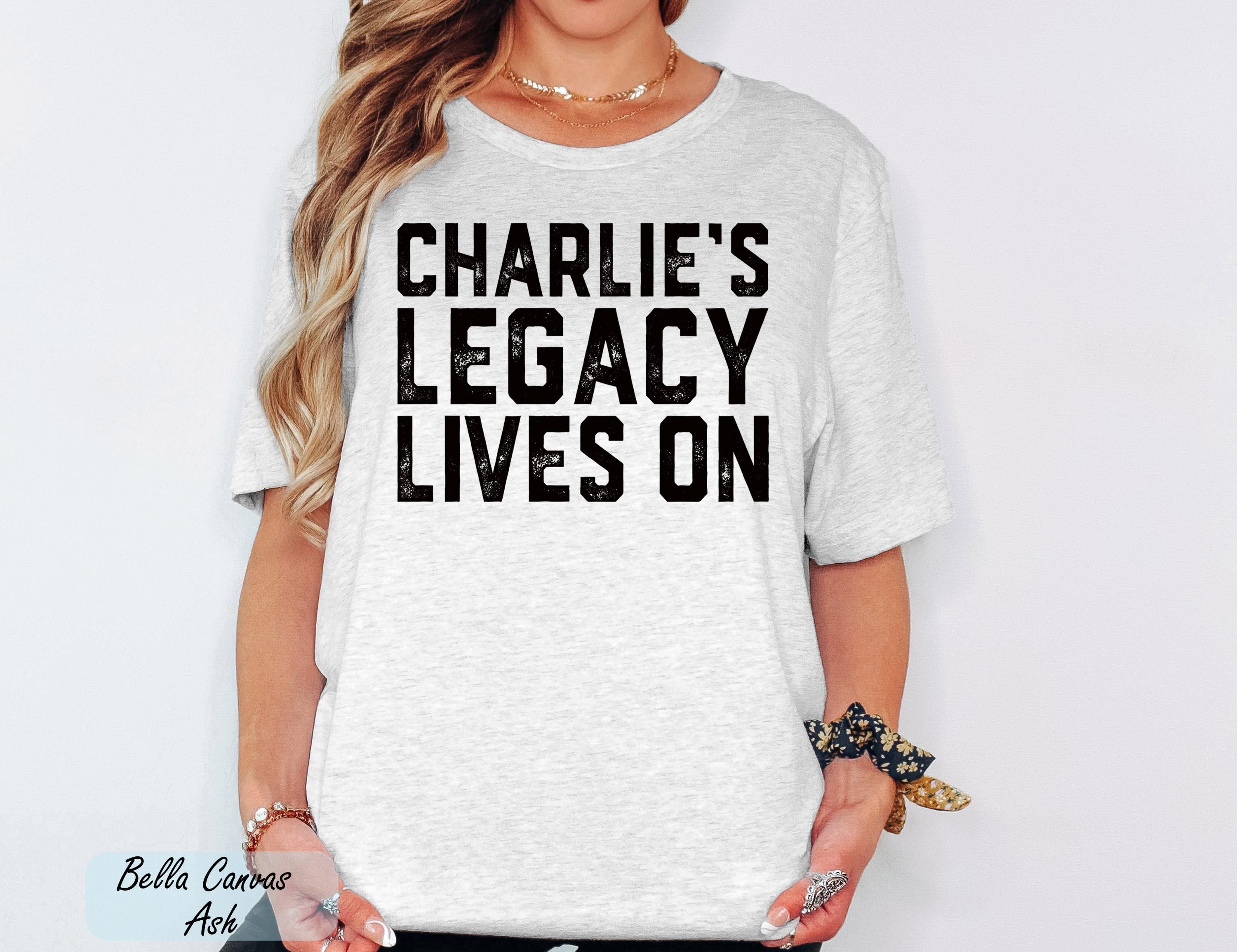 Comfort Colors®  Charlie's Legacy Lives On Shirt, Justice For Charlie Kirk, Memory of Charlie Tee, Faith-Based Unisex Tee, Human Rights Tee