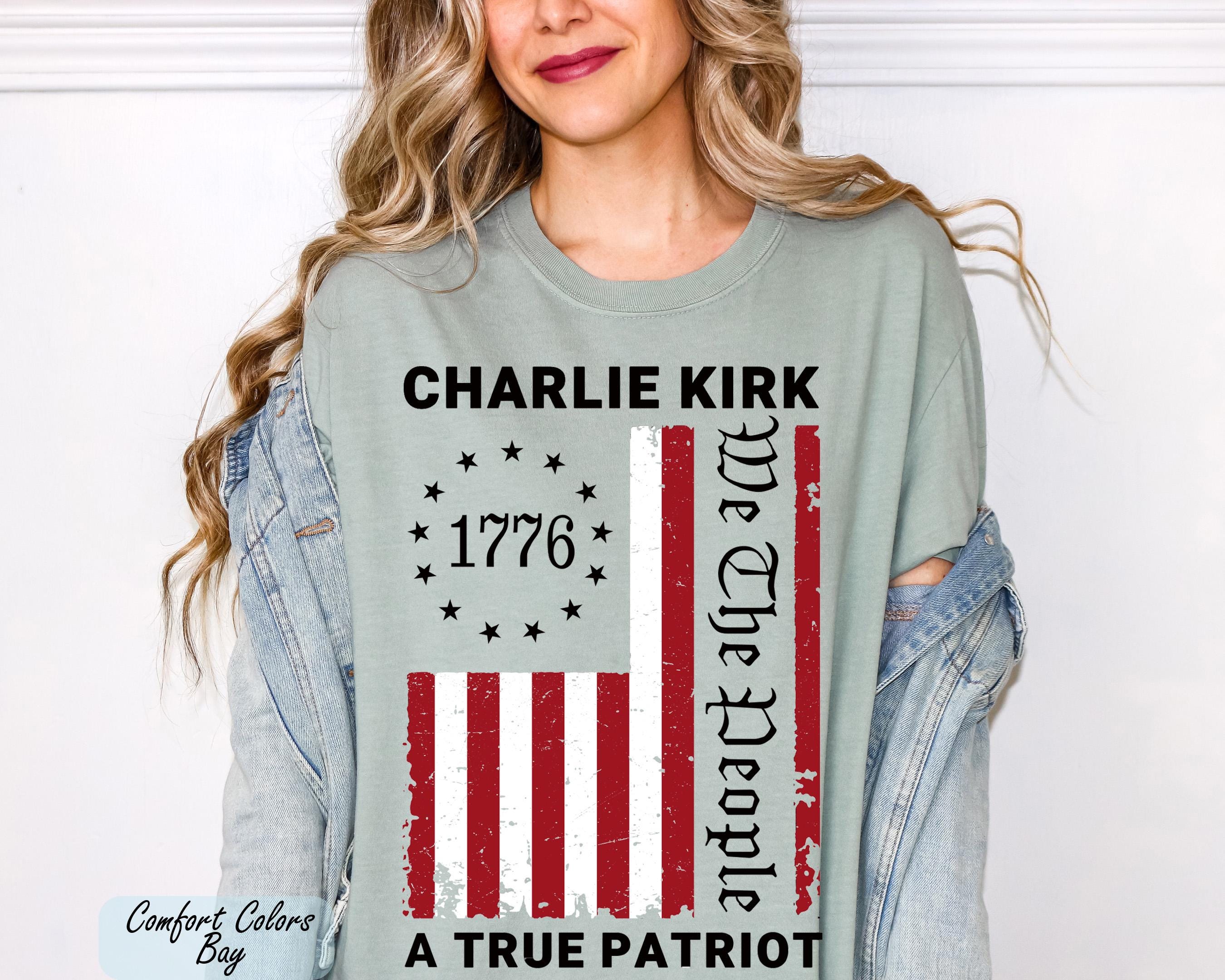 Charlie Kirk We the People Shirt, Justice For Charlie Kirk Unisex T-Shirt, A True Patriot Charlie Kirk Shirt, Pray for Charlie Kirk Shirt