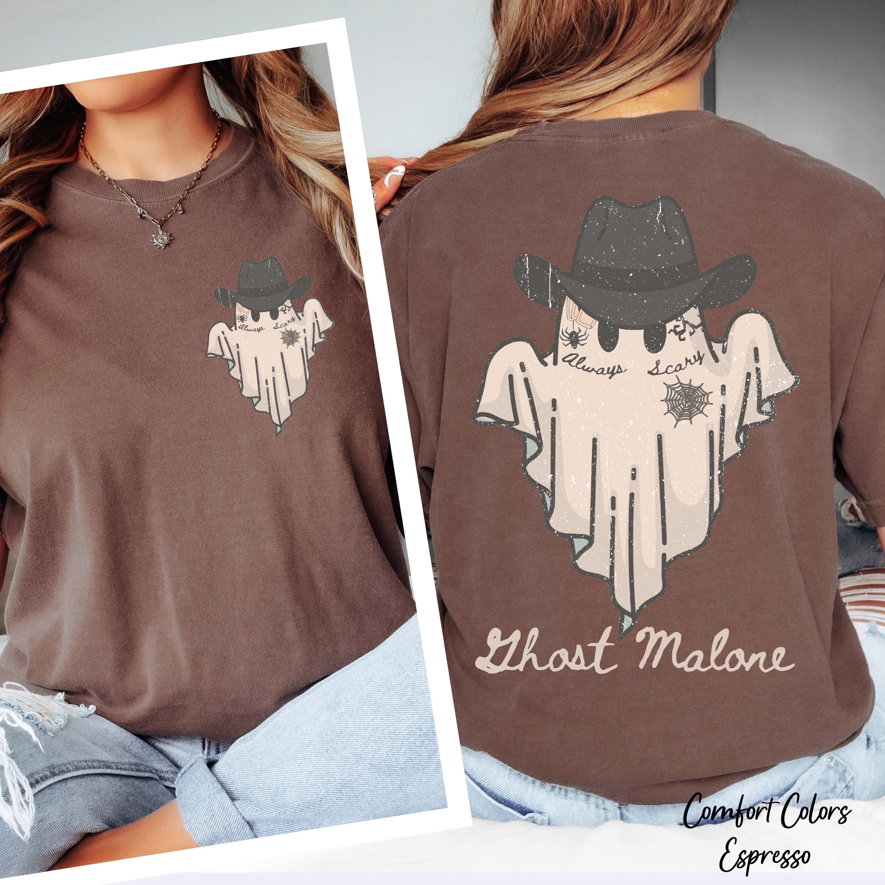 Ghost Malone Halloween Shirt,Funny Halloween Shirt,Spooky Season Shirt, Trendy Concert Shirt, Halloween Gift, Country Shirt, Western Shirt