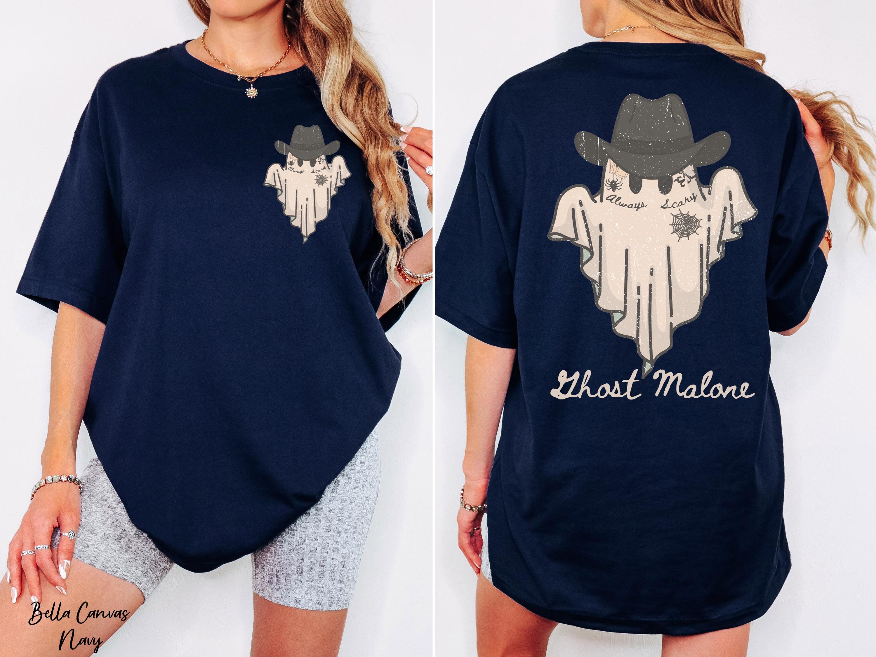 Ghost Malone Halloween Shirt,Funny Halloween Shirt,Spooky Season Shirt, Trendy Concert Shirt, Halloween Gift, Country Shirt, Western Shirt