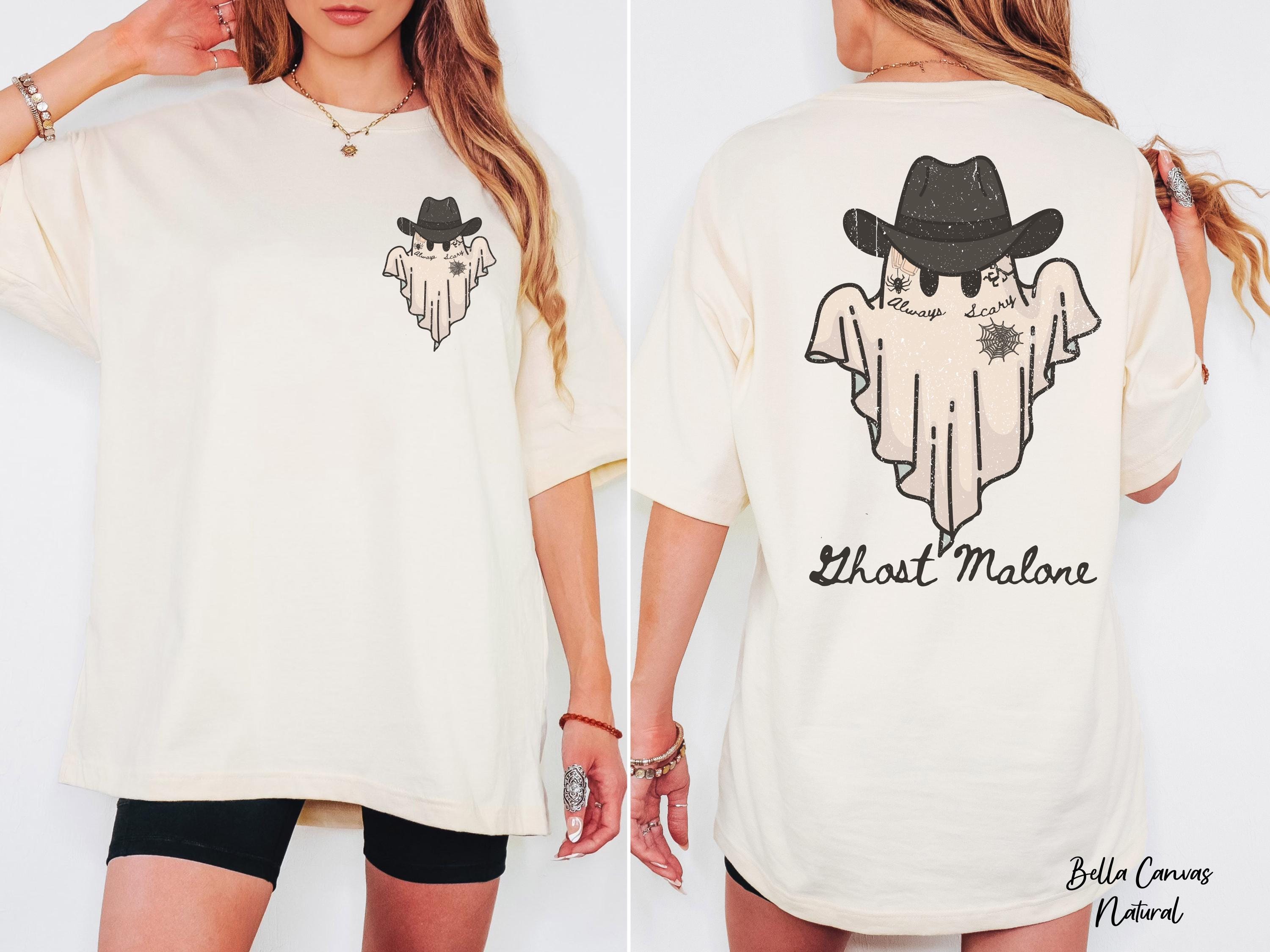 Ghost Malone Halloween Shirt,Funny Halloween Shirt,Spooky Season Shirt, Trendy Concert Shirt, Halloween Gift, Country Shirt, Western Shirt