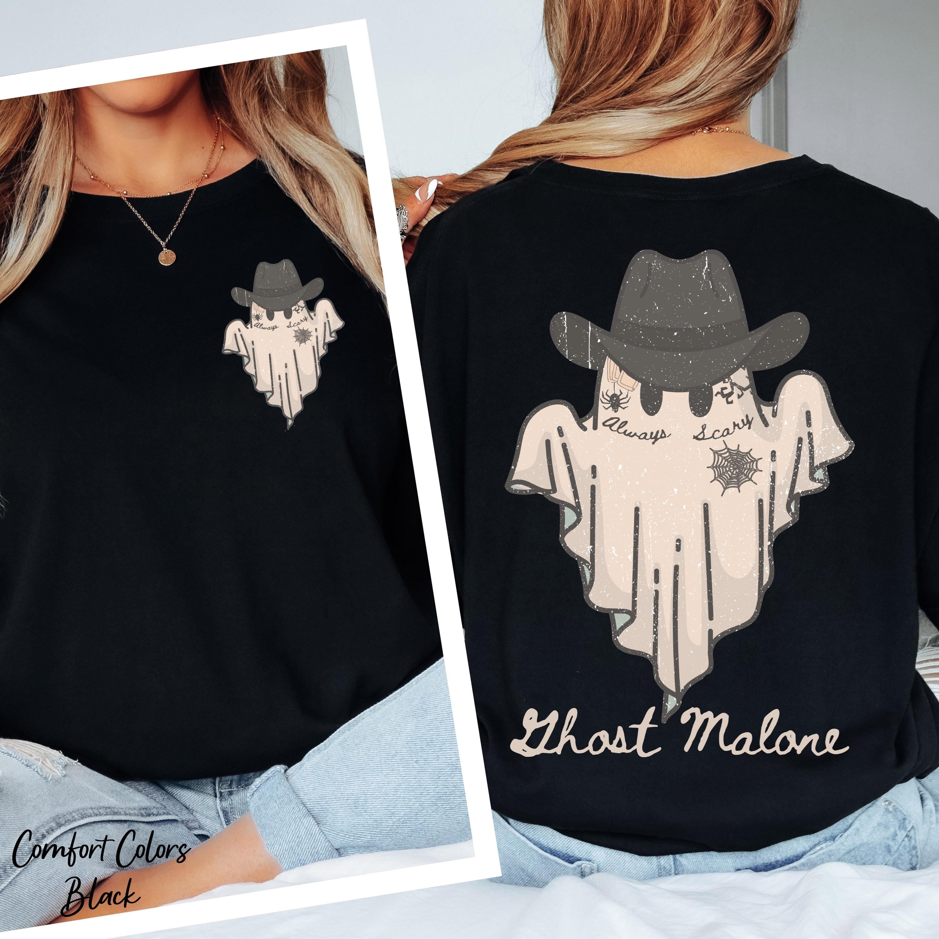 Ghost Malone Halloween Shirt,Funny Halloween Shirt,Spooky Season Shirt, Trendy Concert Shirt, Halloween Gift, Country Shirt, Western Shirt