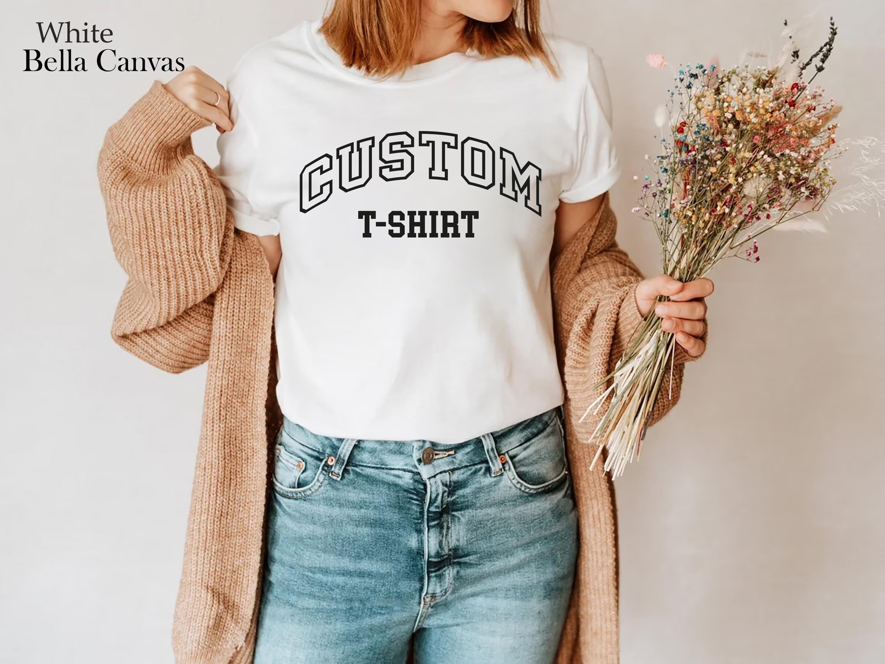 Custom Personalized T-Shirt, Personalized Unisex Shirt, Custom Name Gift, Customizable Message Shirt, Customizable Gifts,Anniversary Gift