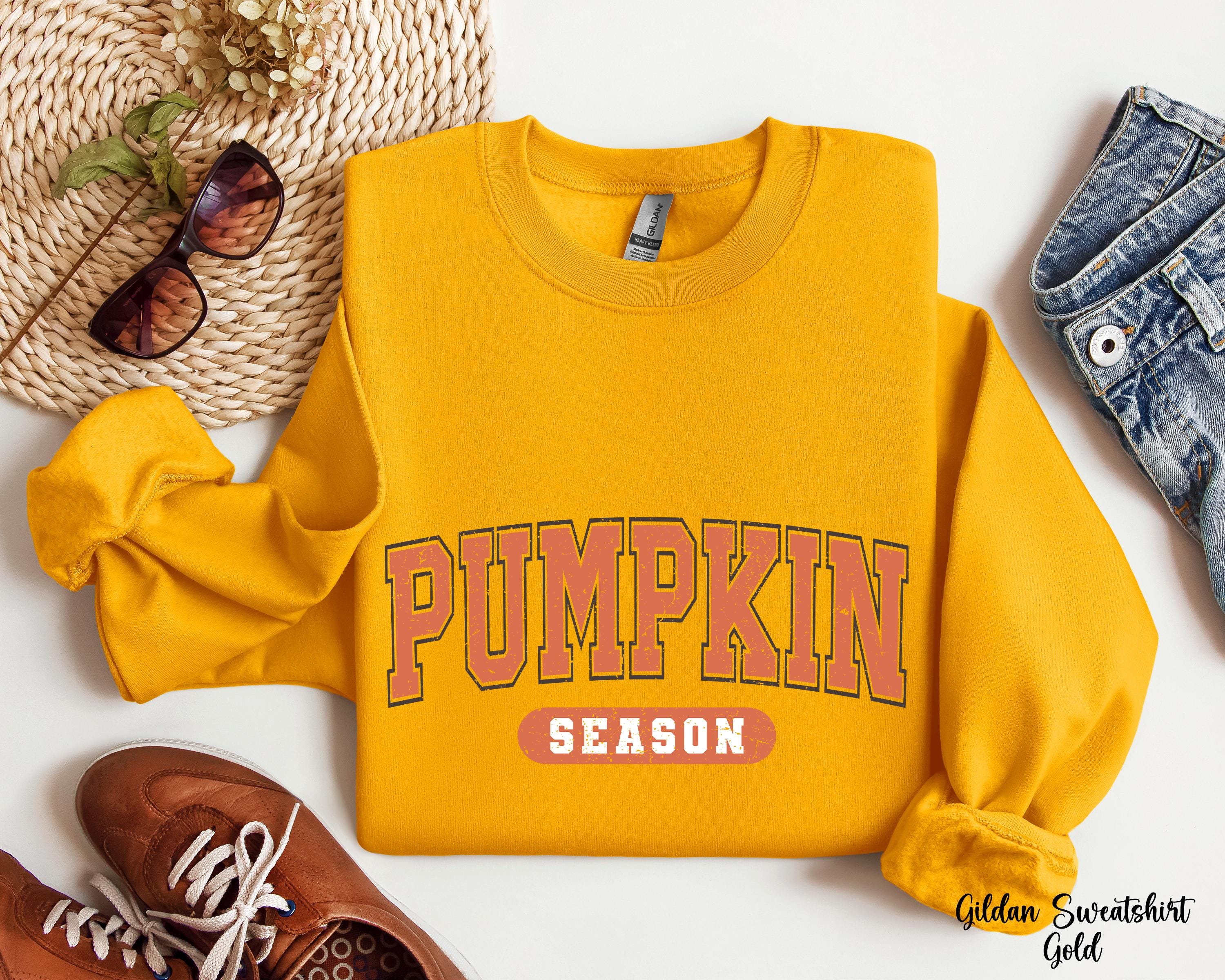 Retro Pumpkin Season Sweatshirt, Thanksgiving Shirts, Cozy Pumpkin Sweater, Halloween Pumpkin Season Sweatshirt, Pumpkin Spice Sweatshirt
