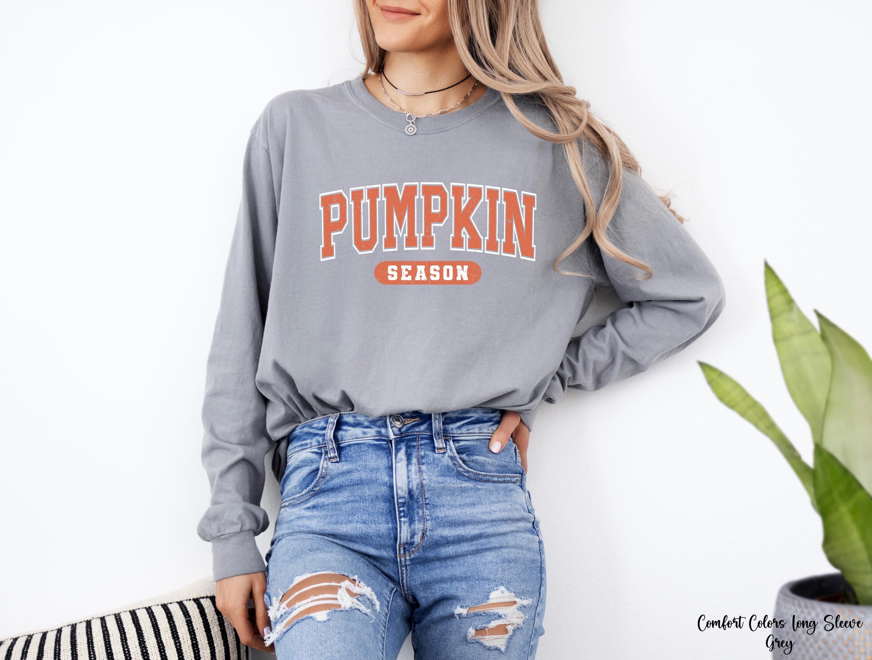 Retro Pumpkin Season Sweatshirt, Thanksgiving Shirts, Cozy Pumpkin Sweater, Halloween Pumpkin Season Sweatshirt, Pumpkin Spice Sweatshirt