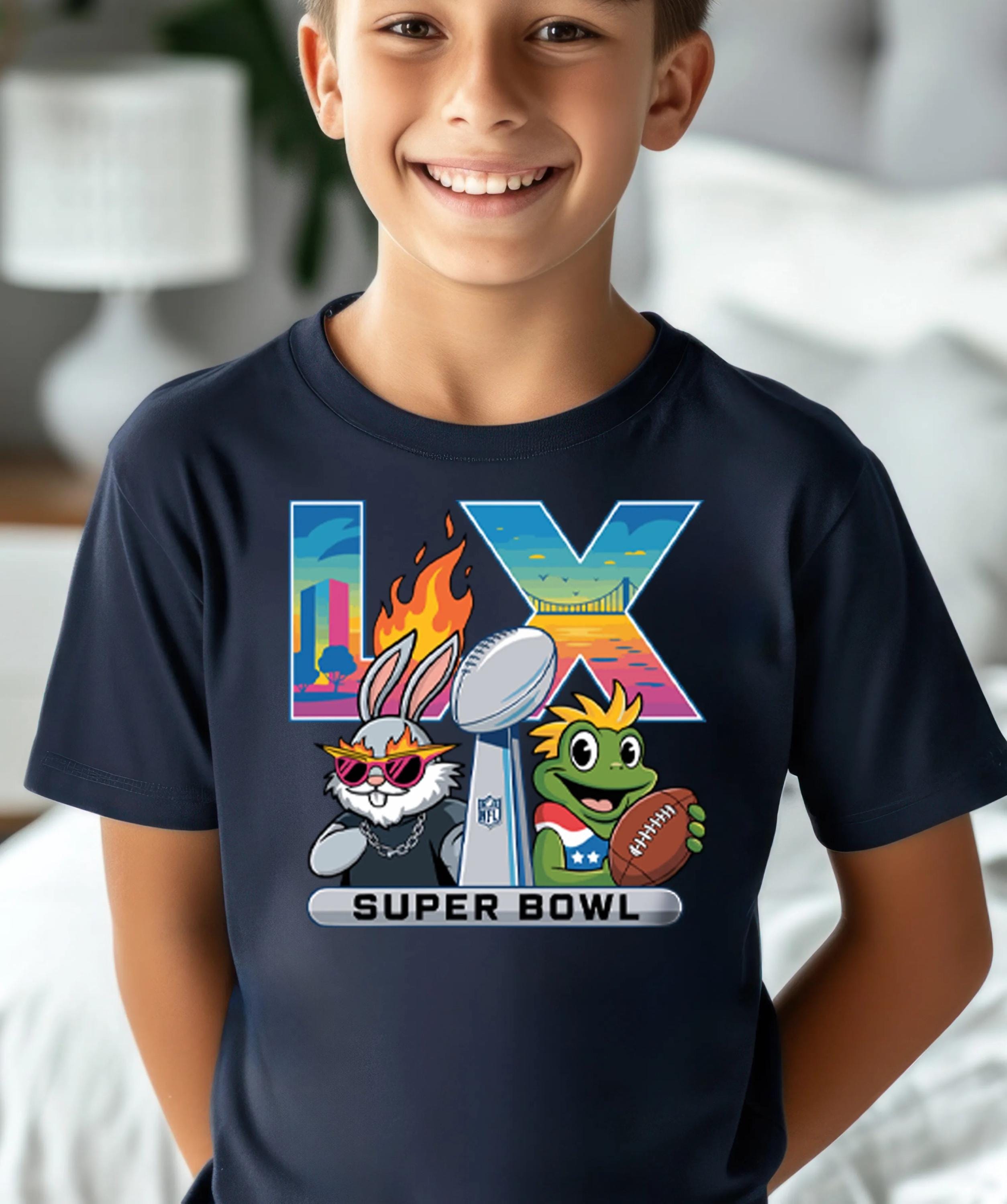 TELIFLI Benito Bowl The Big Game Tee,Puerto Rico Coquí Frog Football Shirt,Bad Bunny Fan Merch,Game Day Style,2026 HalfTime Show,Bad Bun Tee