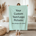 Your Custom Text Blanket, Customize Blanket Gift, Custom Cozy Home Decor, Housewarming Gift, Sympathy Family Gift,Birthday Gift for Mom