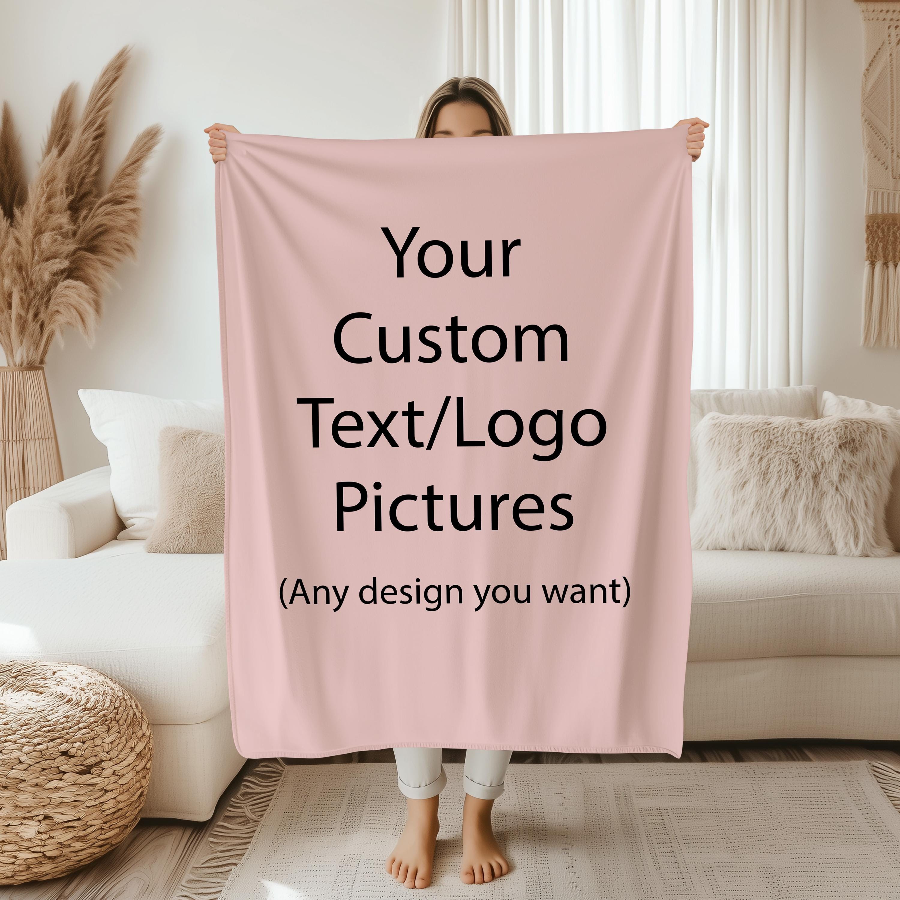 Your Custom Text Blanket, Customize Blanket Gift, Custom Cozy Home Decor, Housewarming Gift, Sympathy Family Gift,Birthday Gift for Mom