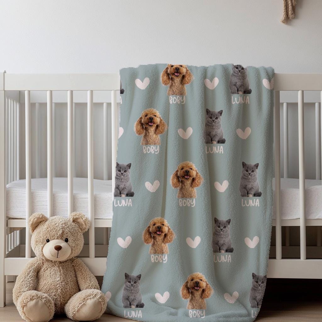 Custom Pet Blanket, Custom Cat Name Blanket, Cat Picture Blanket, Custom Pet Photo Blanket, Custom Dog Blanket, Personalized Dog Blankets