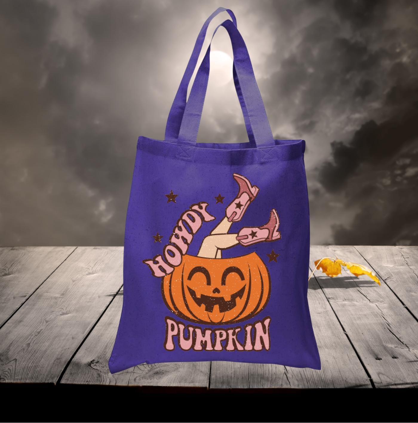 Howdy Pumpkin Tote Bag, Western Style Tote Bag, Howdy Pumpkin Western Tote Bag, Retro Cowgirl Reusable Shopping Bag, Country Cowgirl Tote