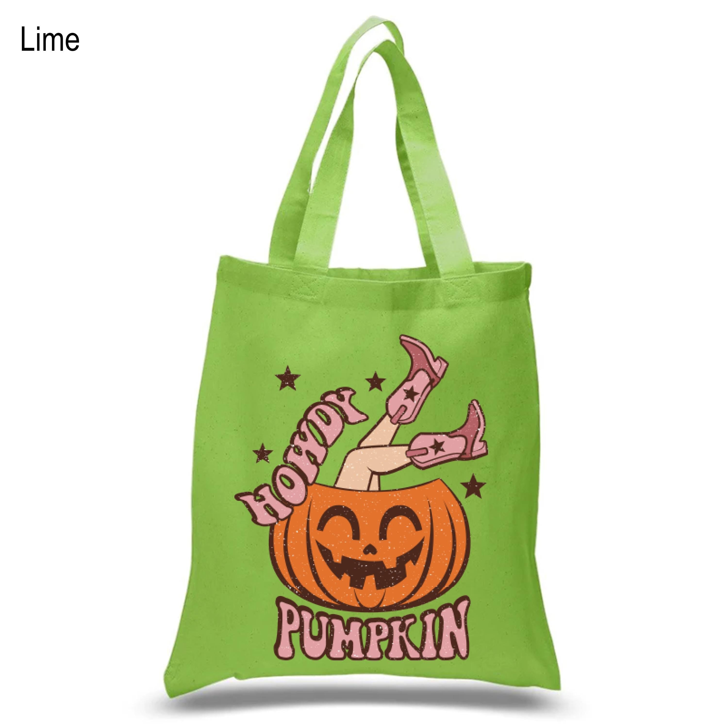 Howdy Pumpkin Tote Bag, Western Style Tote Bag, Howdy Pumpkin Western Tote Bag, Retro Cowgirl Reusable Shopping Bag, Country Cowgirl Tote