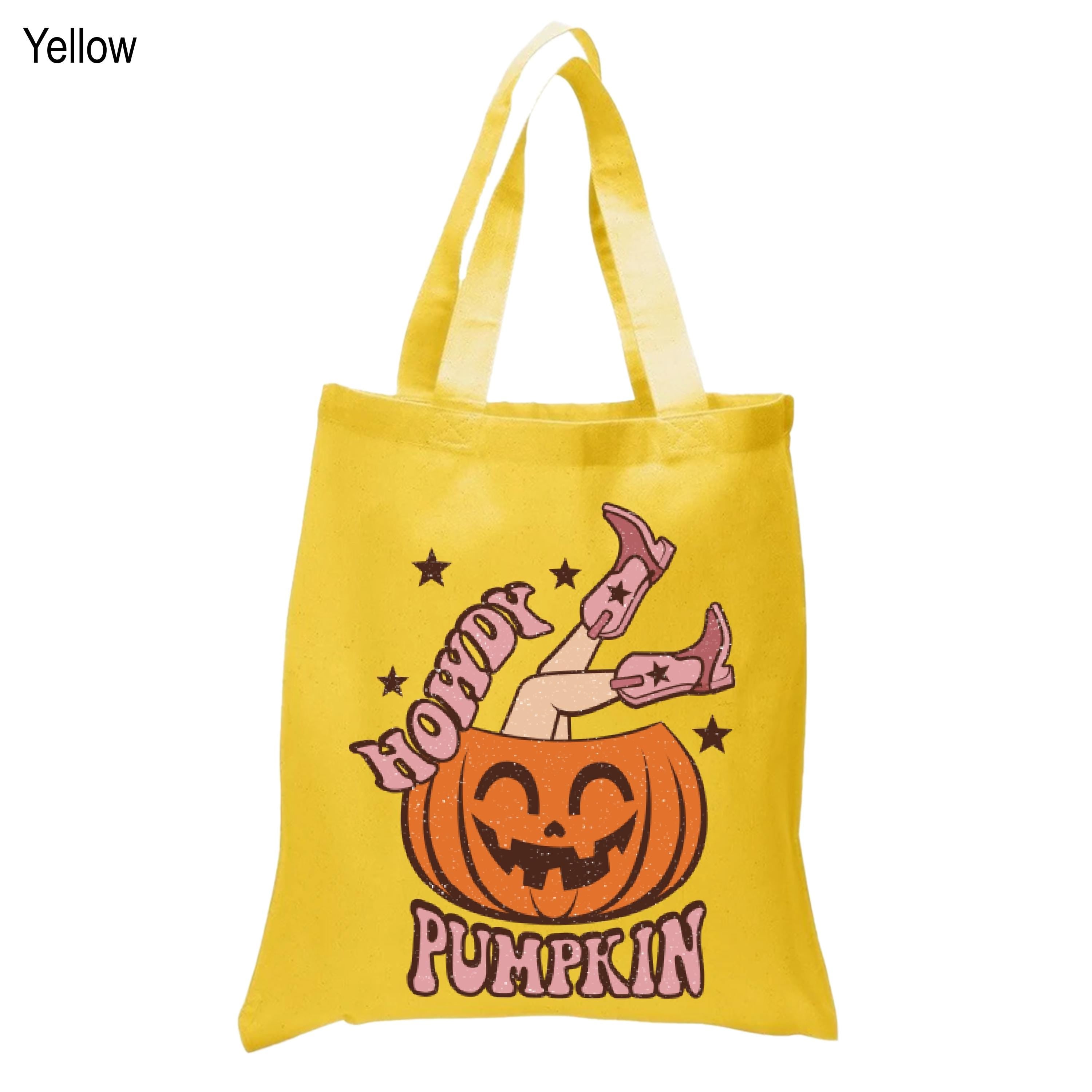 Howdy Pumpkin Tote Bag, Western Style Tote Bag, Howdy Pumpkin Western Tote Bag, Retro Cowgirl Reusable Shopping Bag, Country Cowgirl Tote