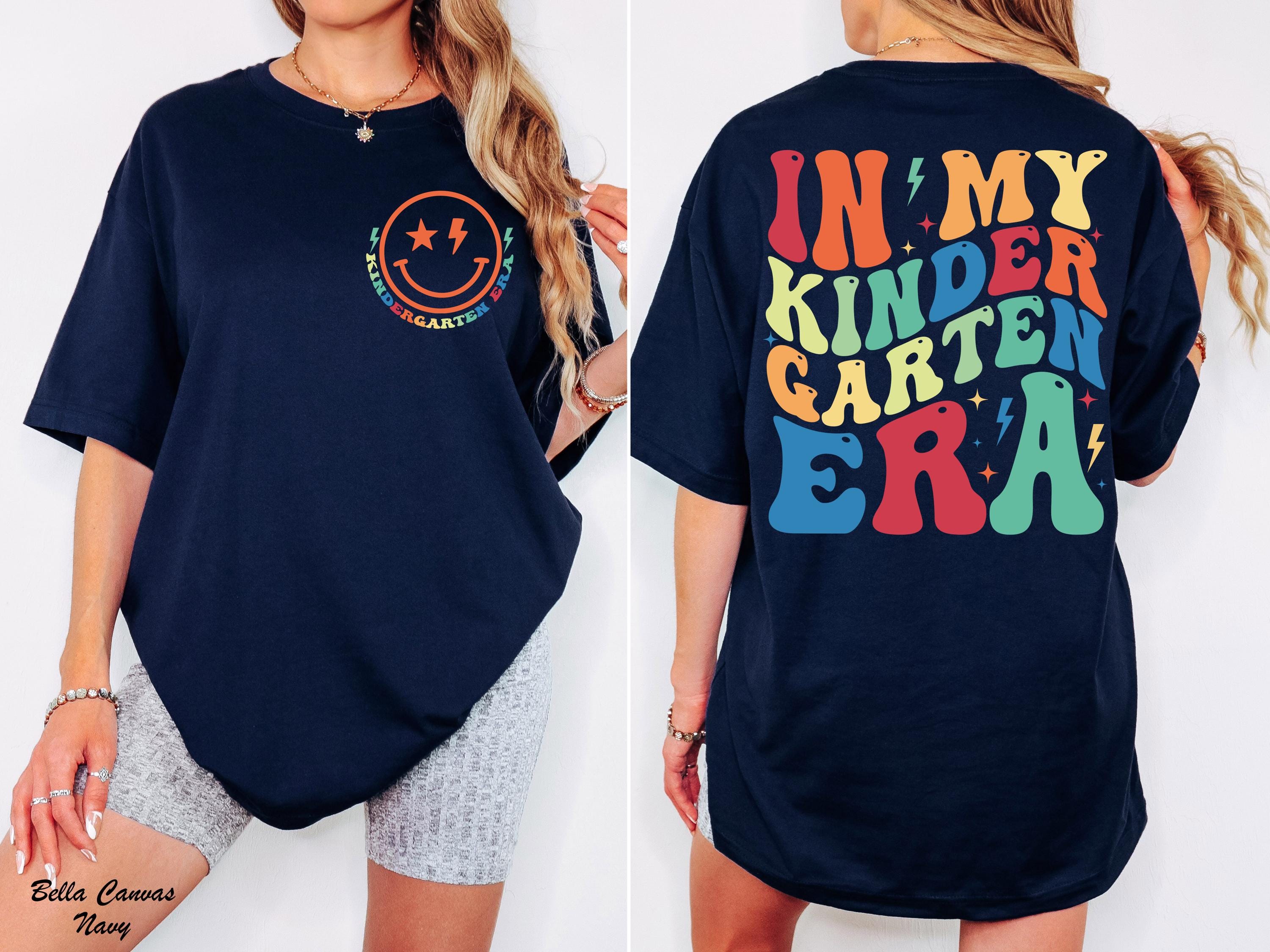 In My Kindergarten Era Shirt, Hello Kindergarten Youth Shirt, Back To School Tee, Kids Shirt Gift, First Day Of Kindergarten, Teacher Team