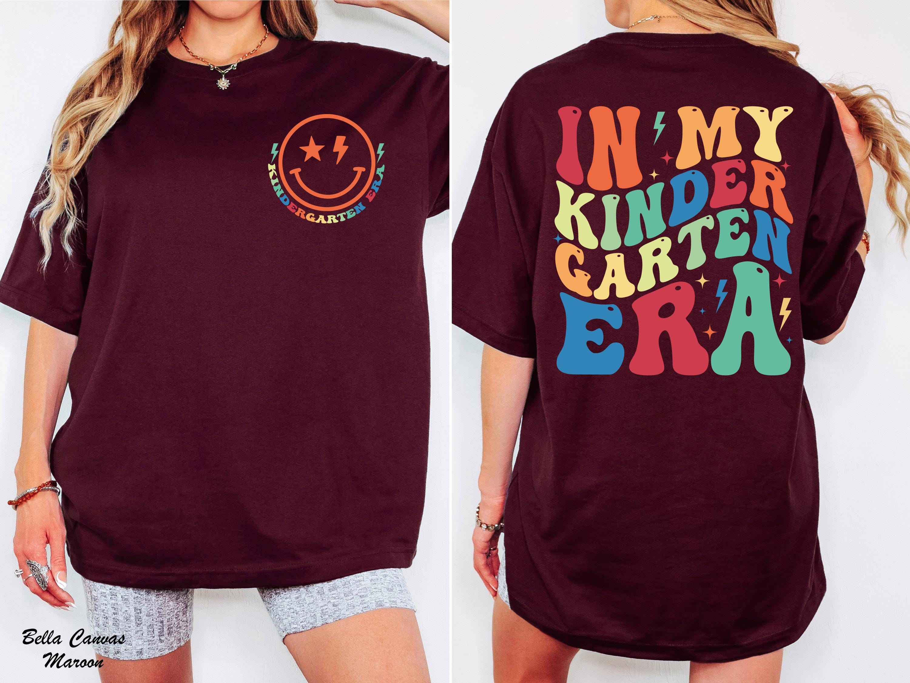 In My Kindergarten Era Shirt, Hello Kindergarten Youth Shirt, Back To School Tee, Kids Shirt Gift, First Day Of Kindergarten, Teacher Team