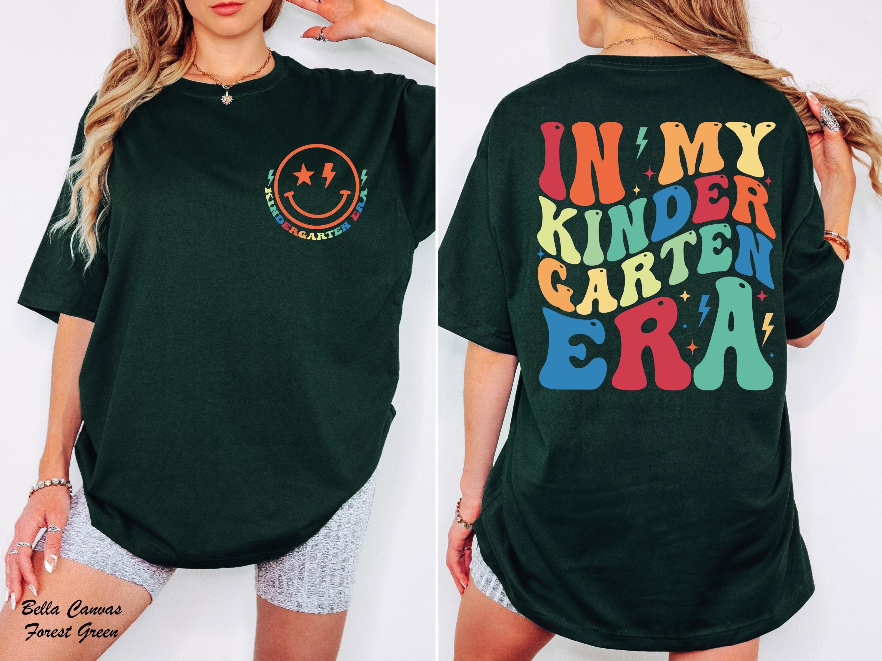 In My Kindergarten Era Shirt, Hello Kindergarten Youth Shirt, Back To School Tee, Kids Shirt Gift, First Day Of Kindergarten, Teacher Team