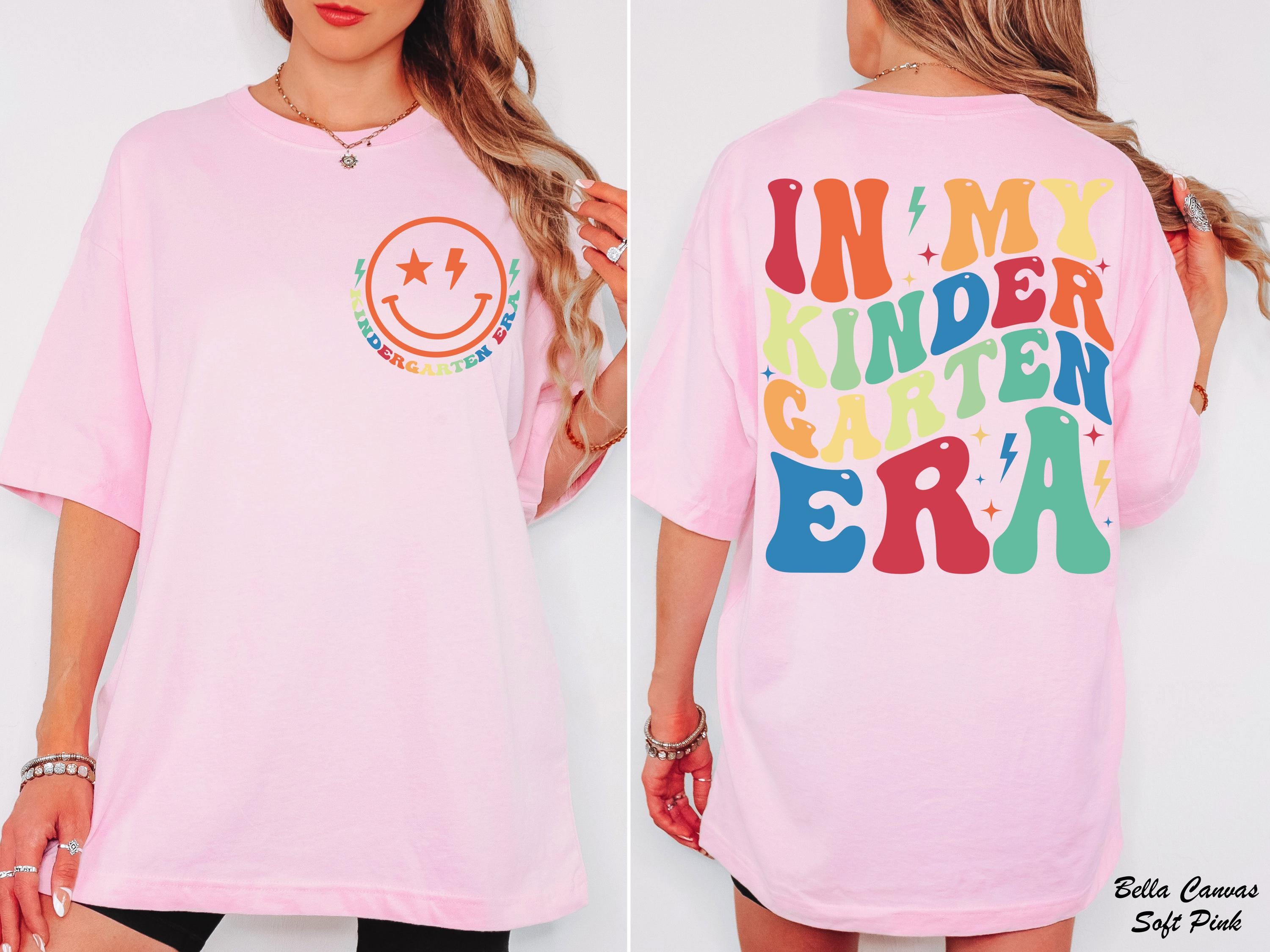 In My Kindergarten Era Shirt, Hello Kindergarten Youth Shirt, Back To School Tee, Kids Shirt Gift, First Day Of Kindergarten, Teacher Team
