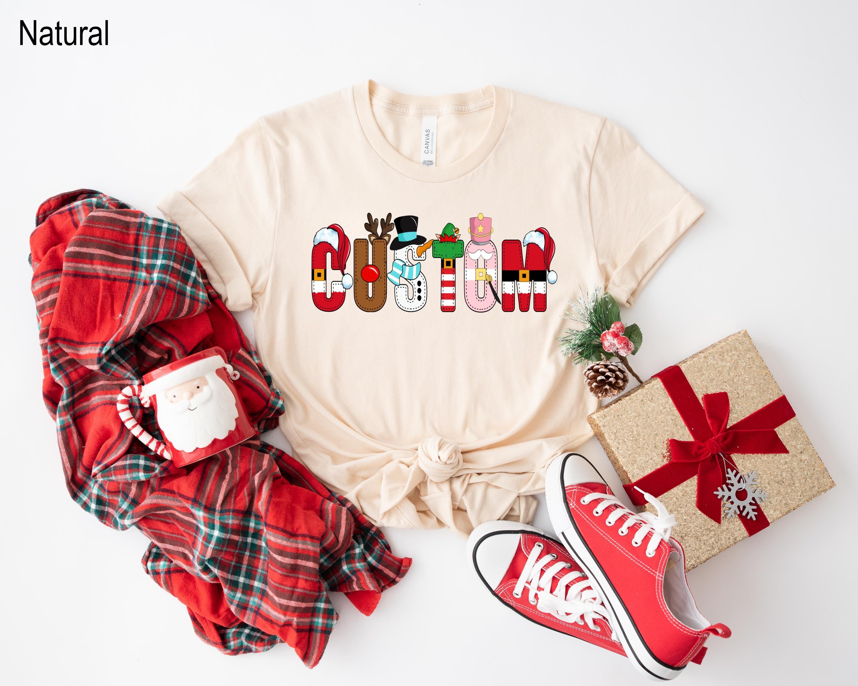 Custom Christmas Name Shirt for Family,Youth Christmas Shirt, Toddler Christmas Shirt, Custom Toddler Shirt, Custom Christmas Shirt for Kid