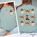 Coquette Western Halloween Shirt, Cowboy Ghost Shirt, Western Halloween Shirt, Cute Spooky Halloween Gift, Funny Spooky Rodeo Shirt