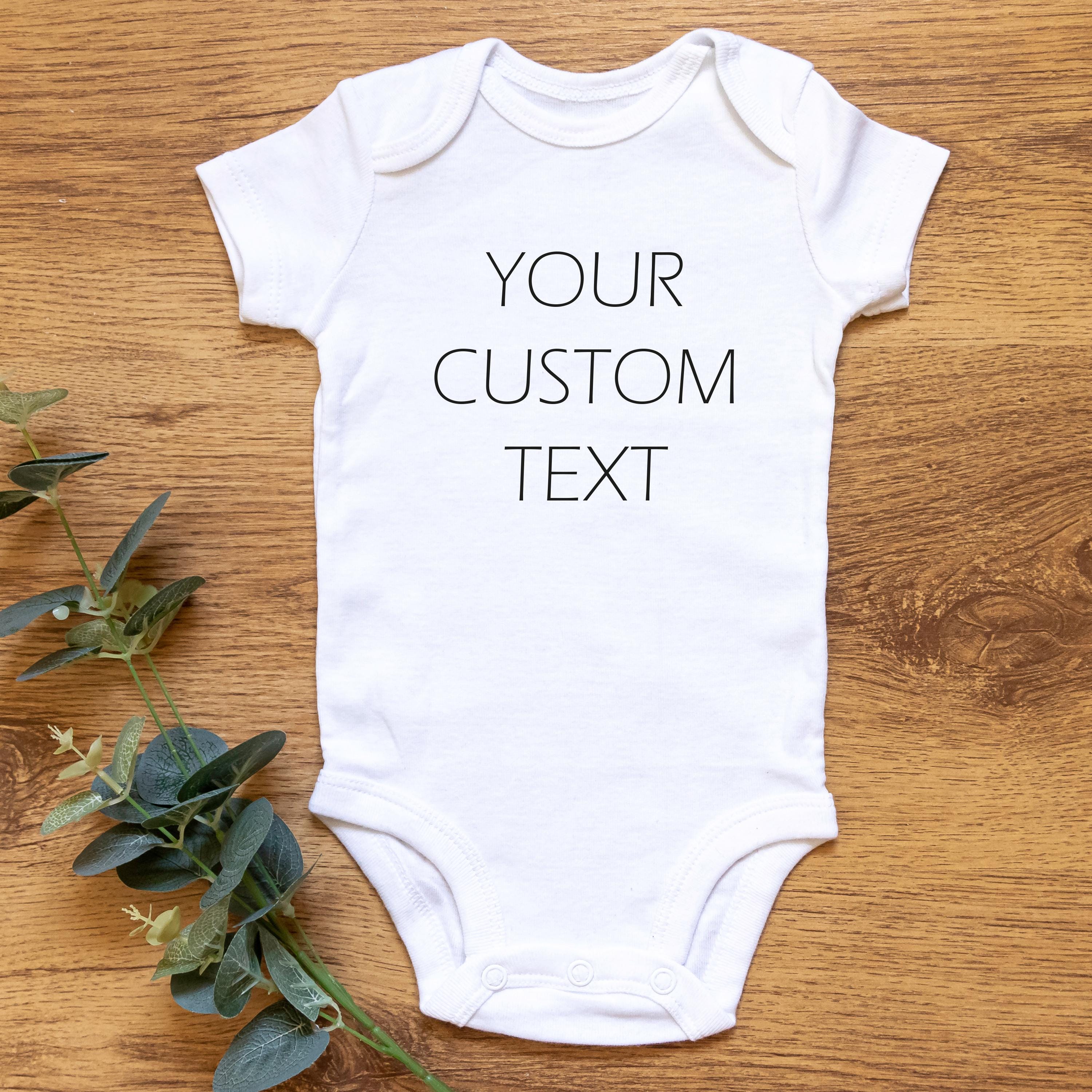 Your Custom Text Kids Shirt, Custom Onesie, Personalized Onesie, Custom Design Baby Shirt, Baby Shower Gift, Custom Print Toddler Kids Tee