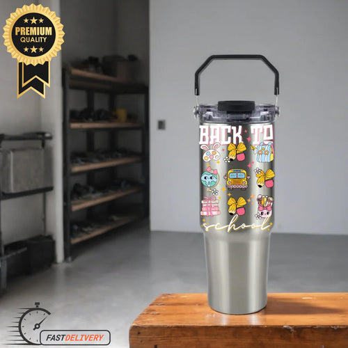 Back to School Teacher Tumbler with Handle